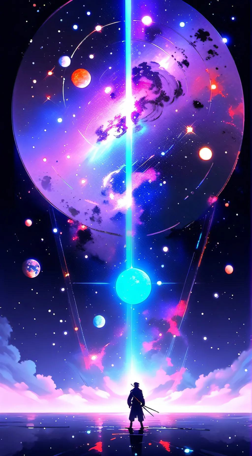 ai character: Planets background
