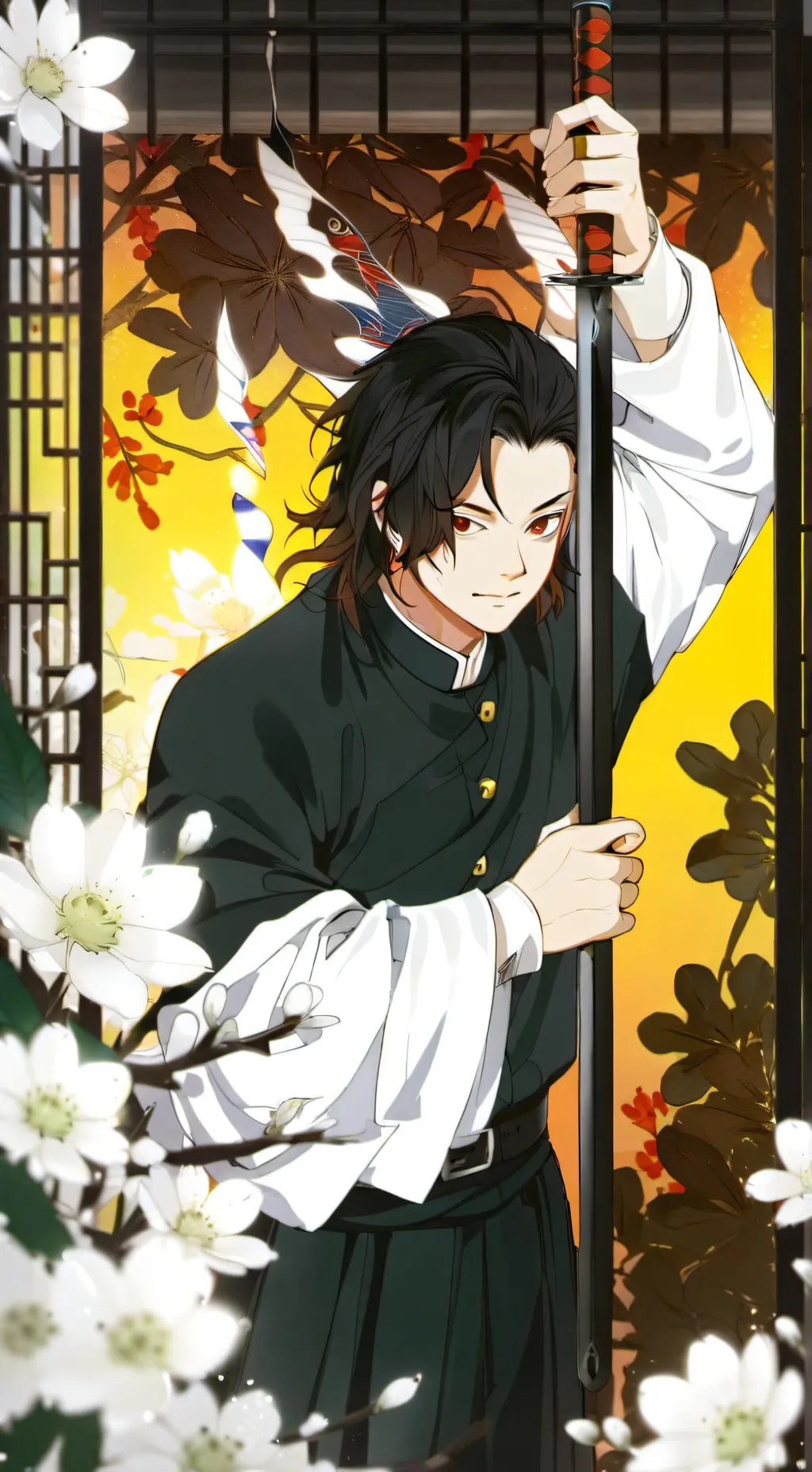 ai character: A demon slayer background