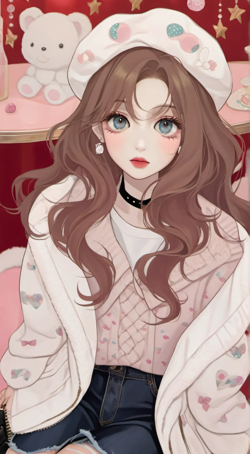 ai character: 💋Mâddîê💋 background