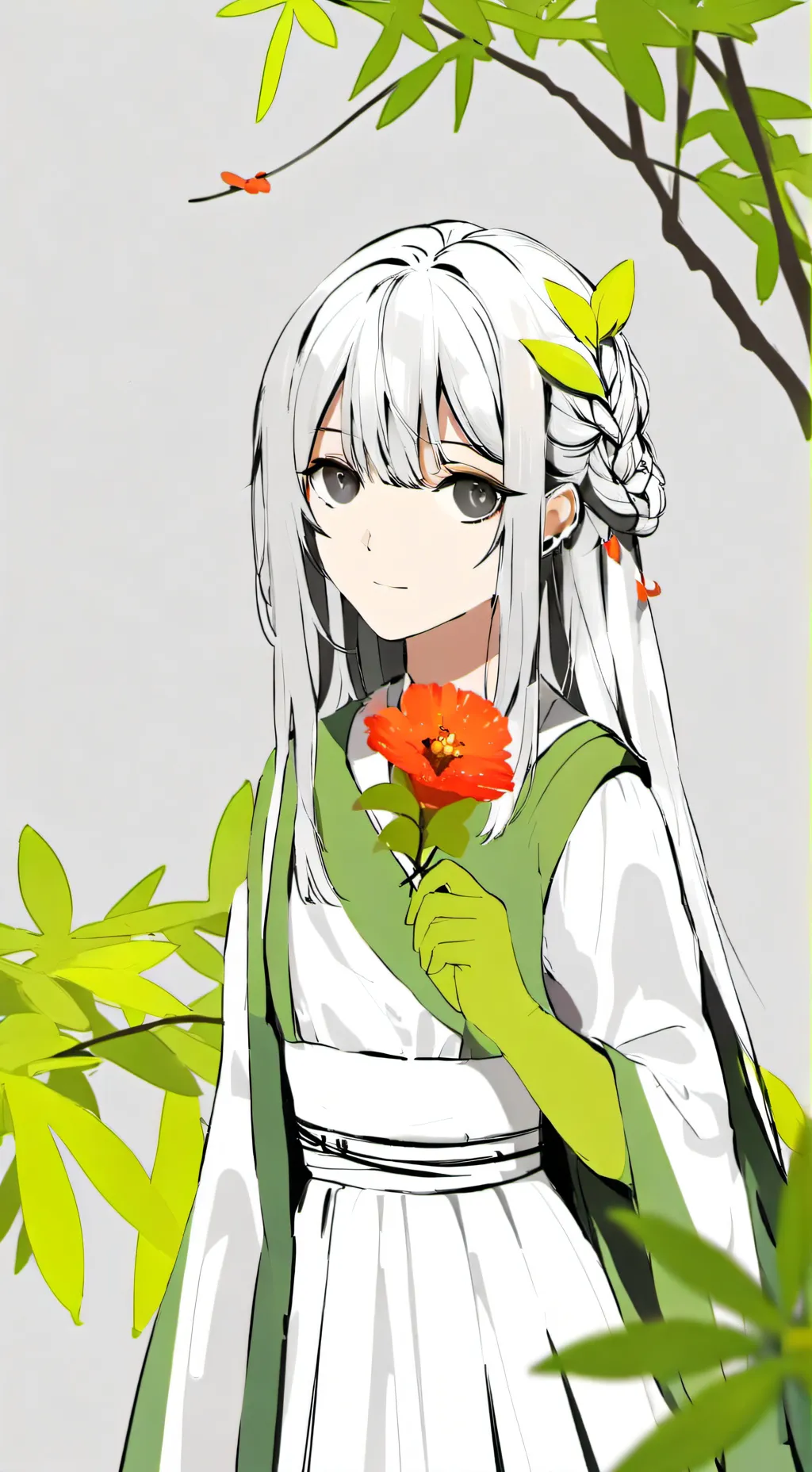 ai character: microwave lily  background