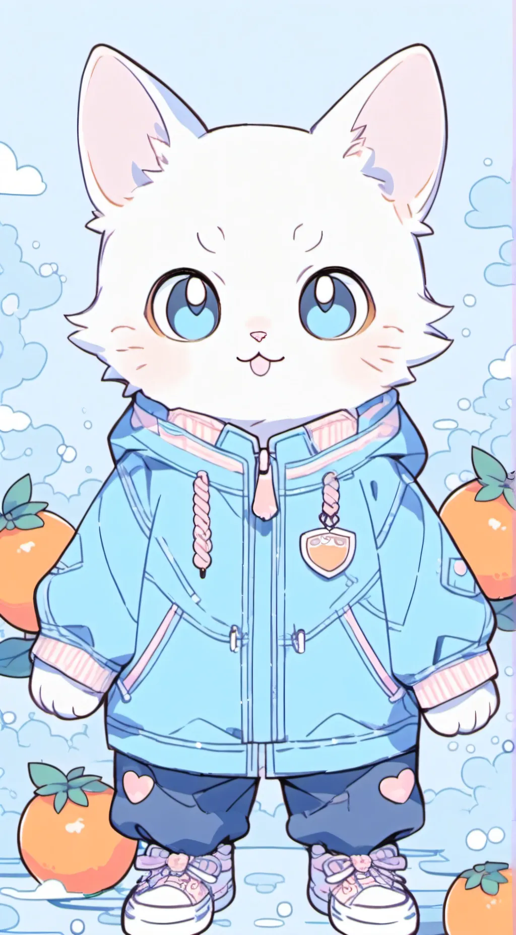 ai character: GATO AMISTOSO background