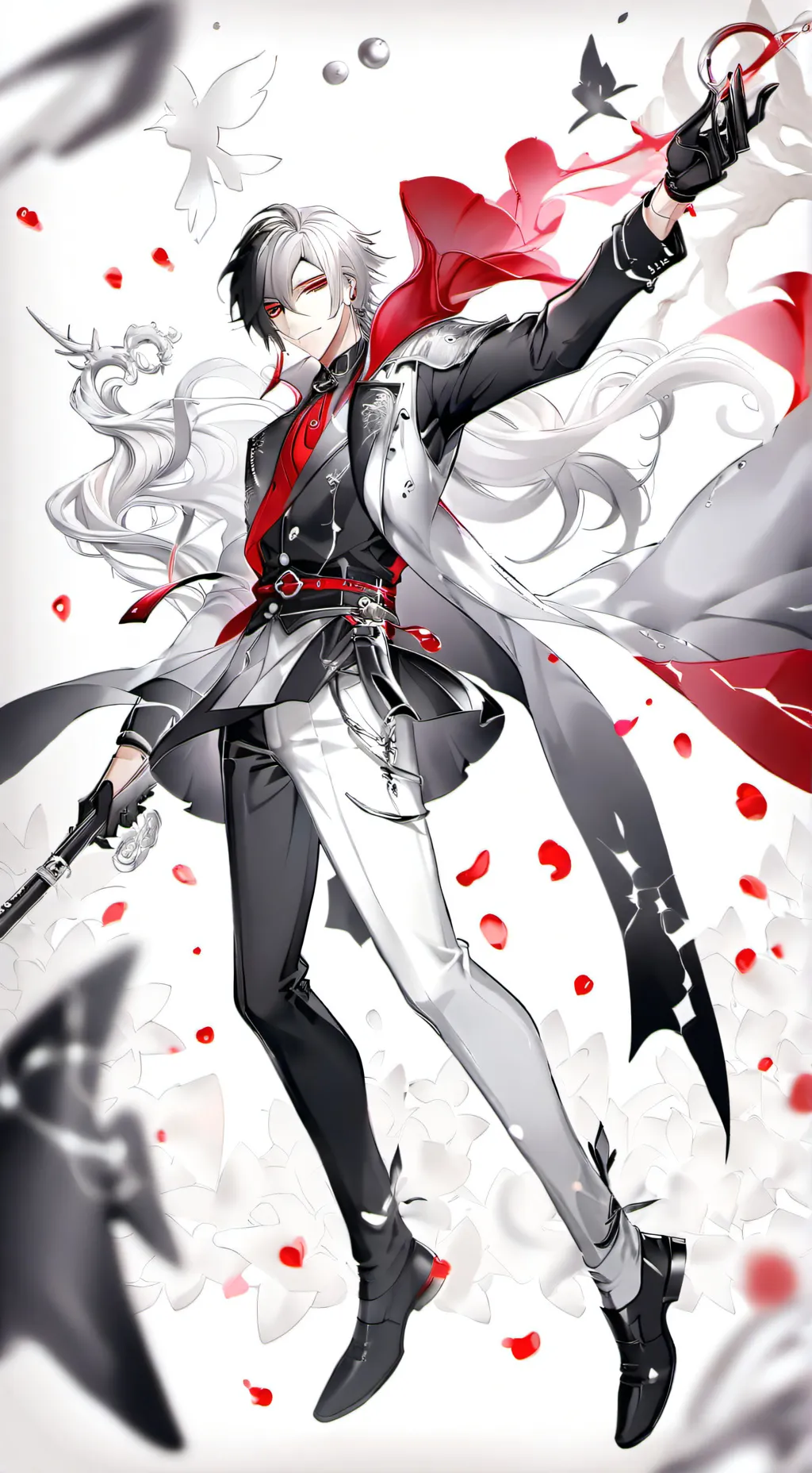 ai character: illusion background