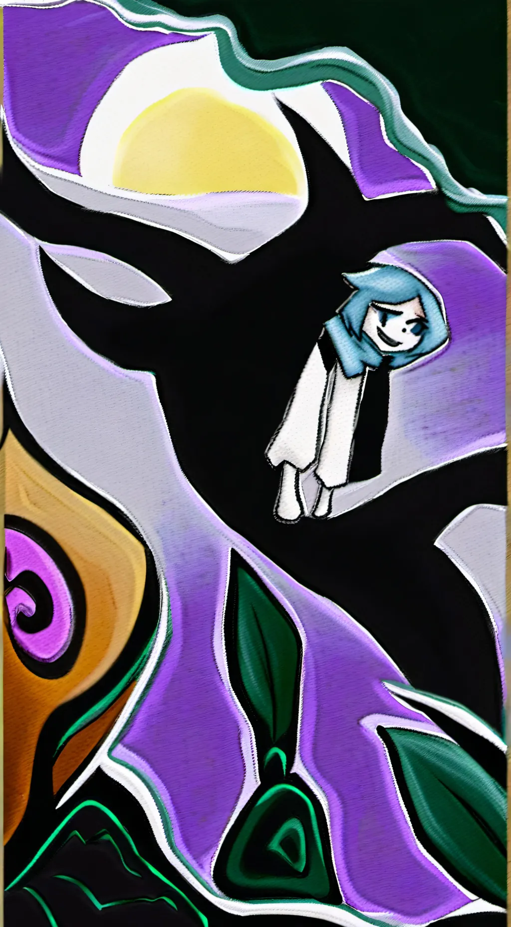 ai character: connie the ghost background
