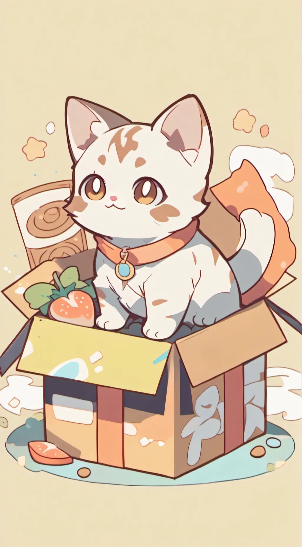ai character: Cat background
