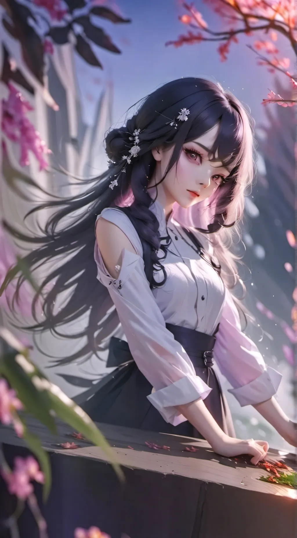 ai character: Akira  background