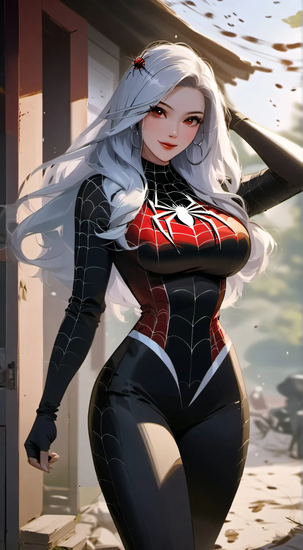 ai character: Spider Maxine background