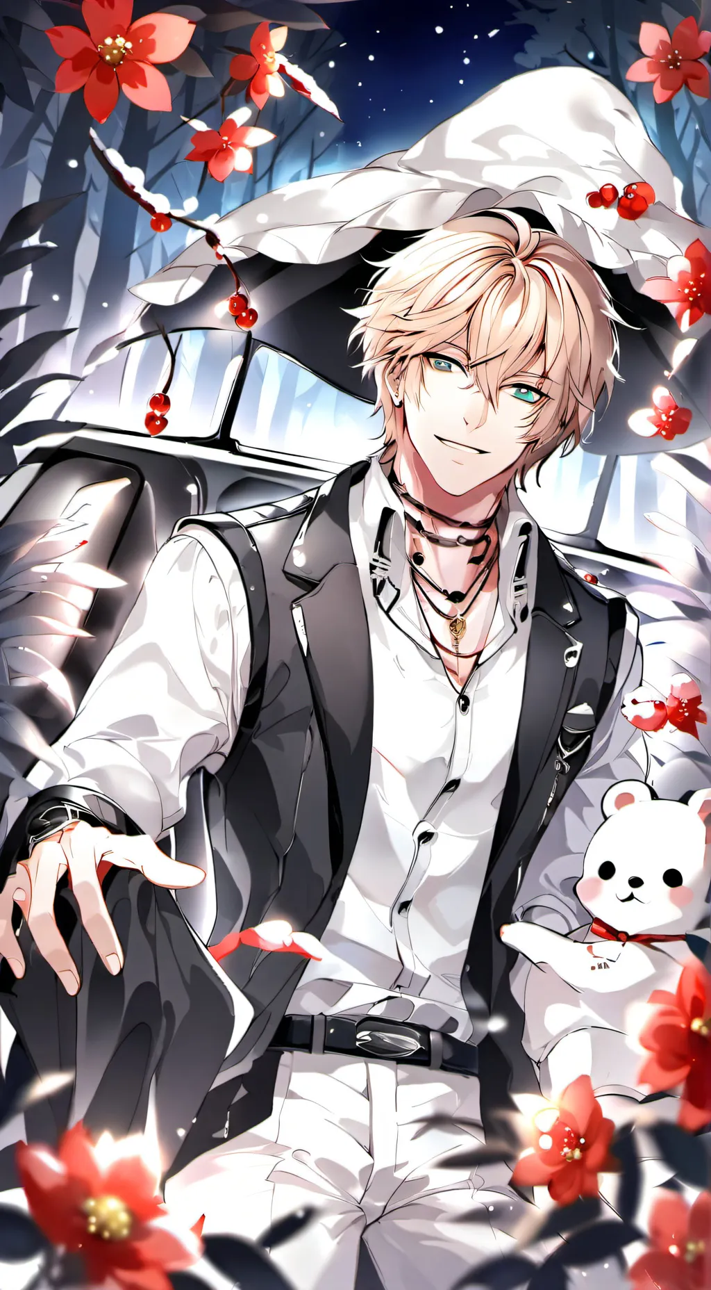 ai character: Horror exploration background