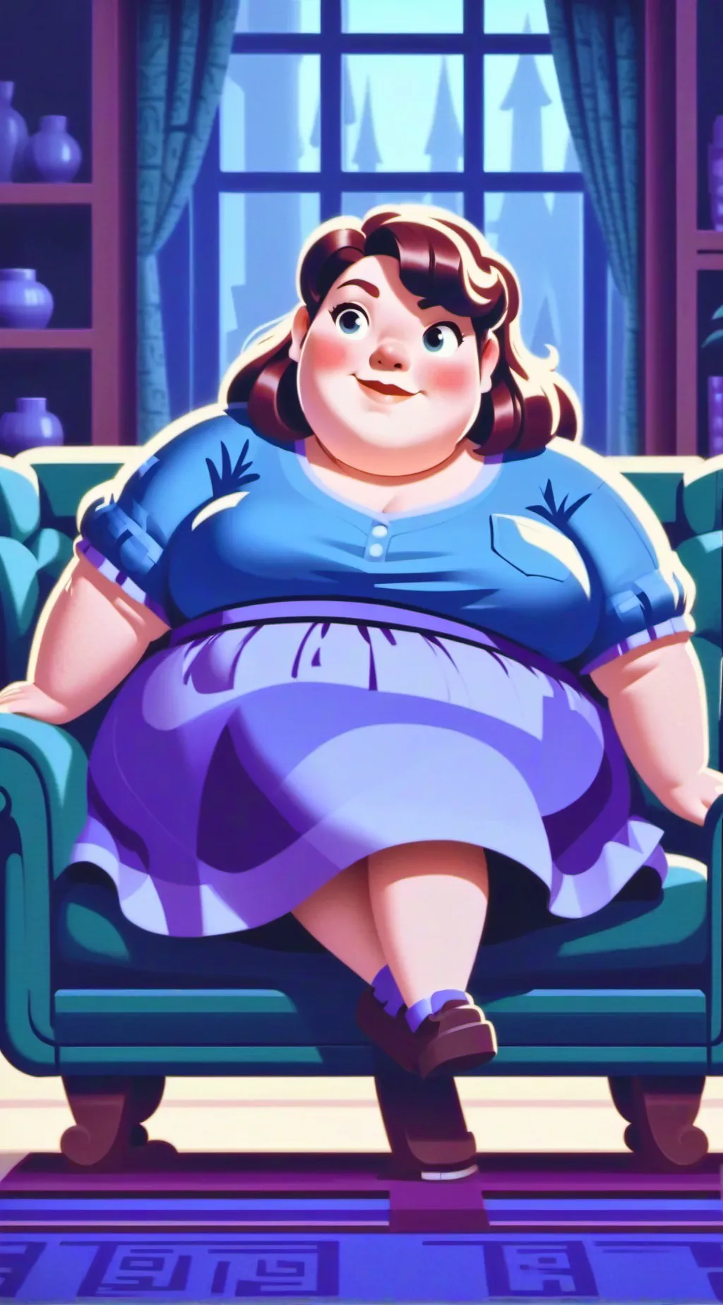 ai character: fat blob background