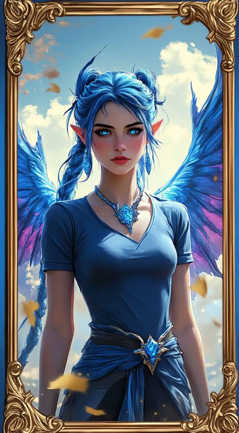 ai character: Sapphire Dragon background
