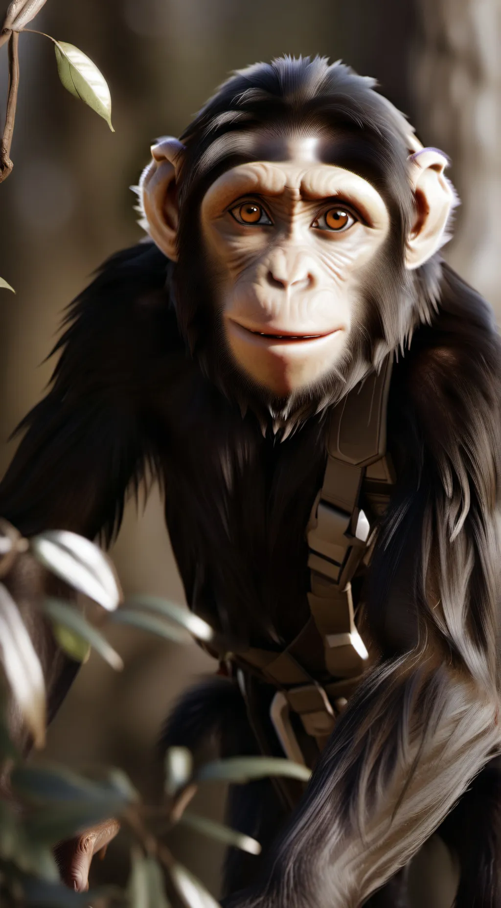 ai character: The monkey background