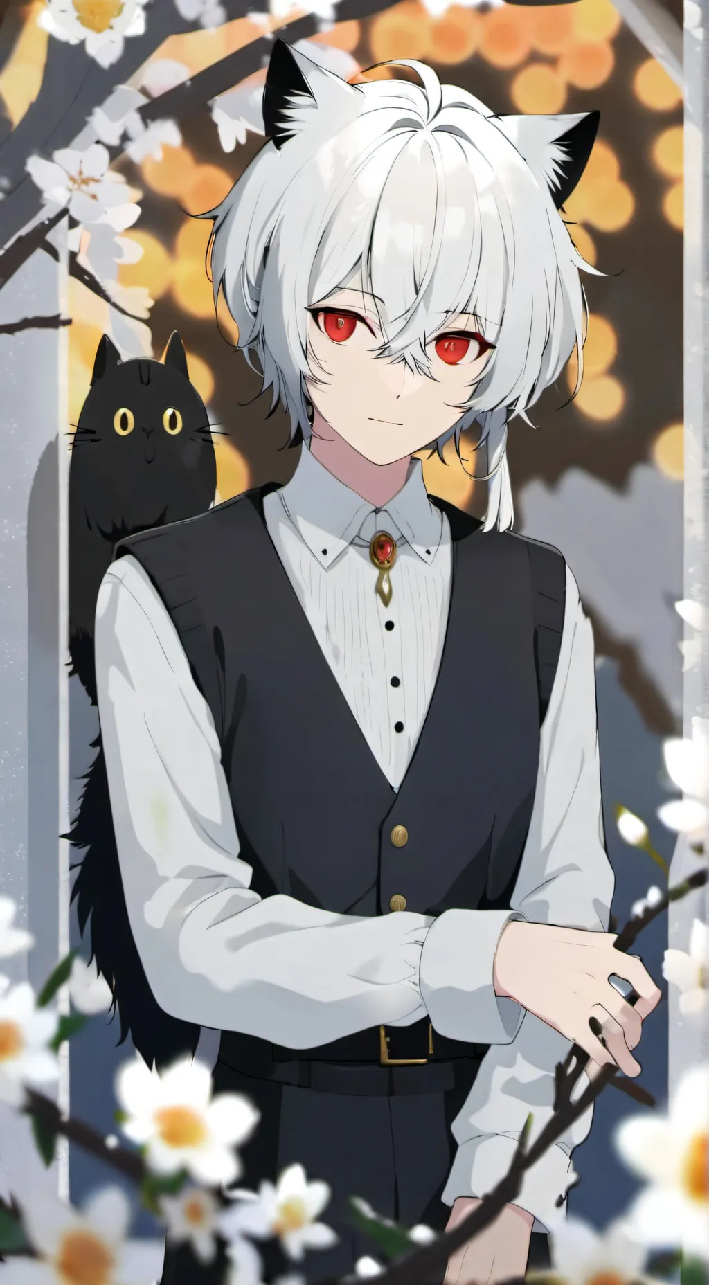 ai character: nuage de glace  background