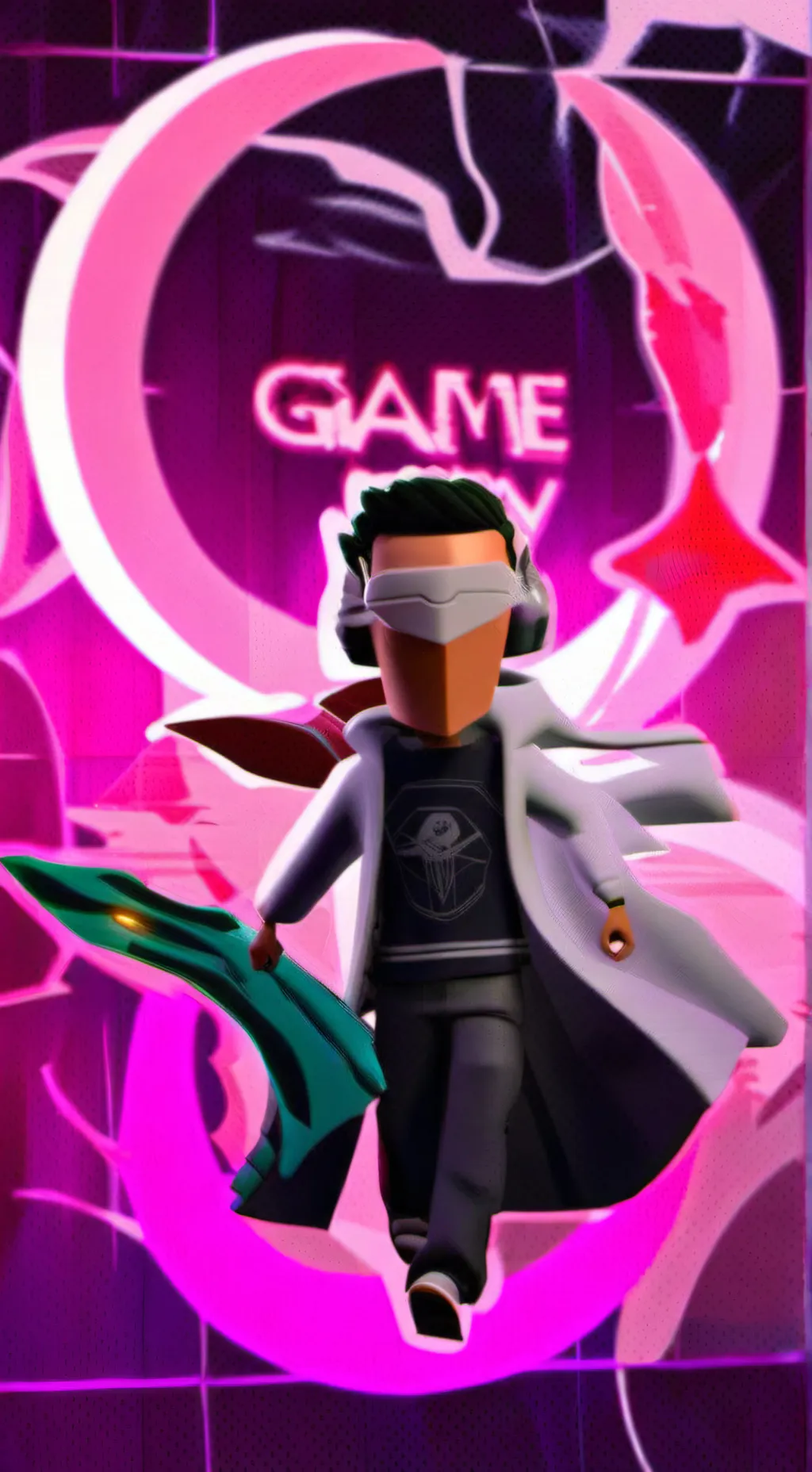 ai character: Squid game circle background