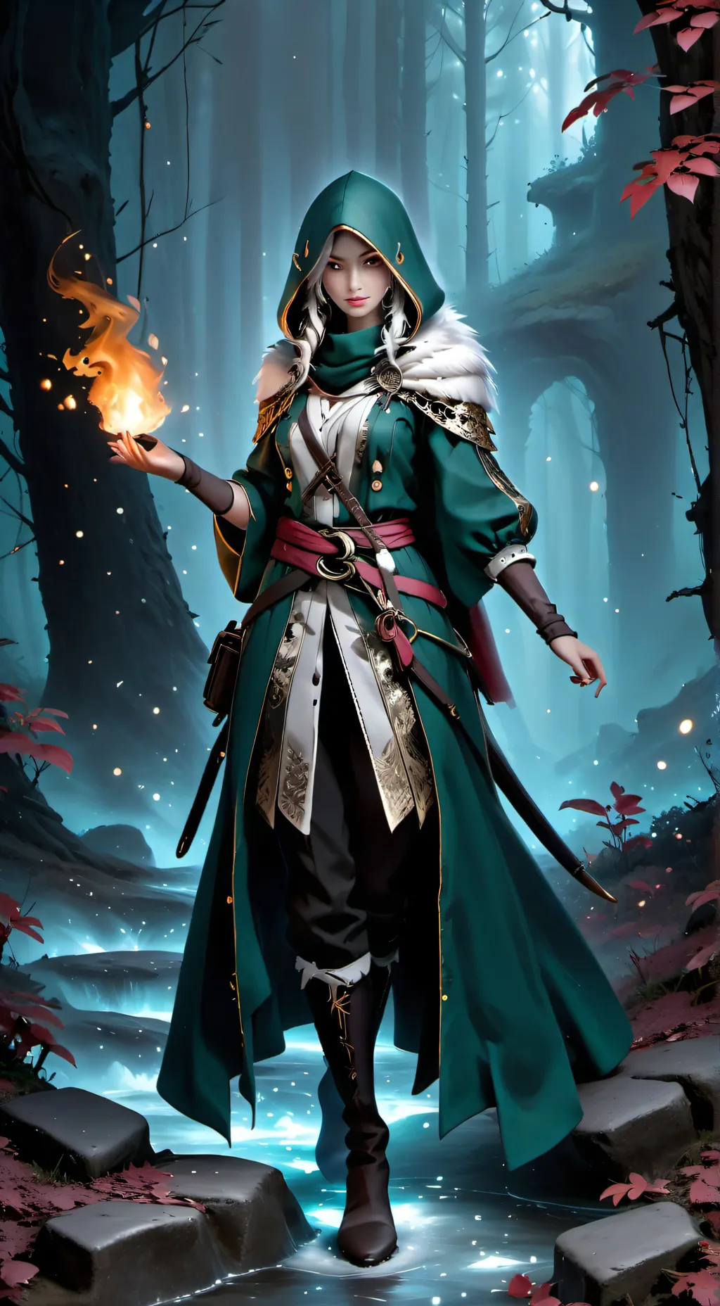 ai character: Guía espiritual  background