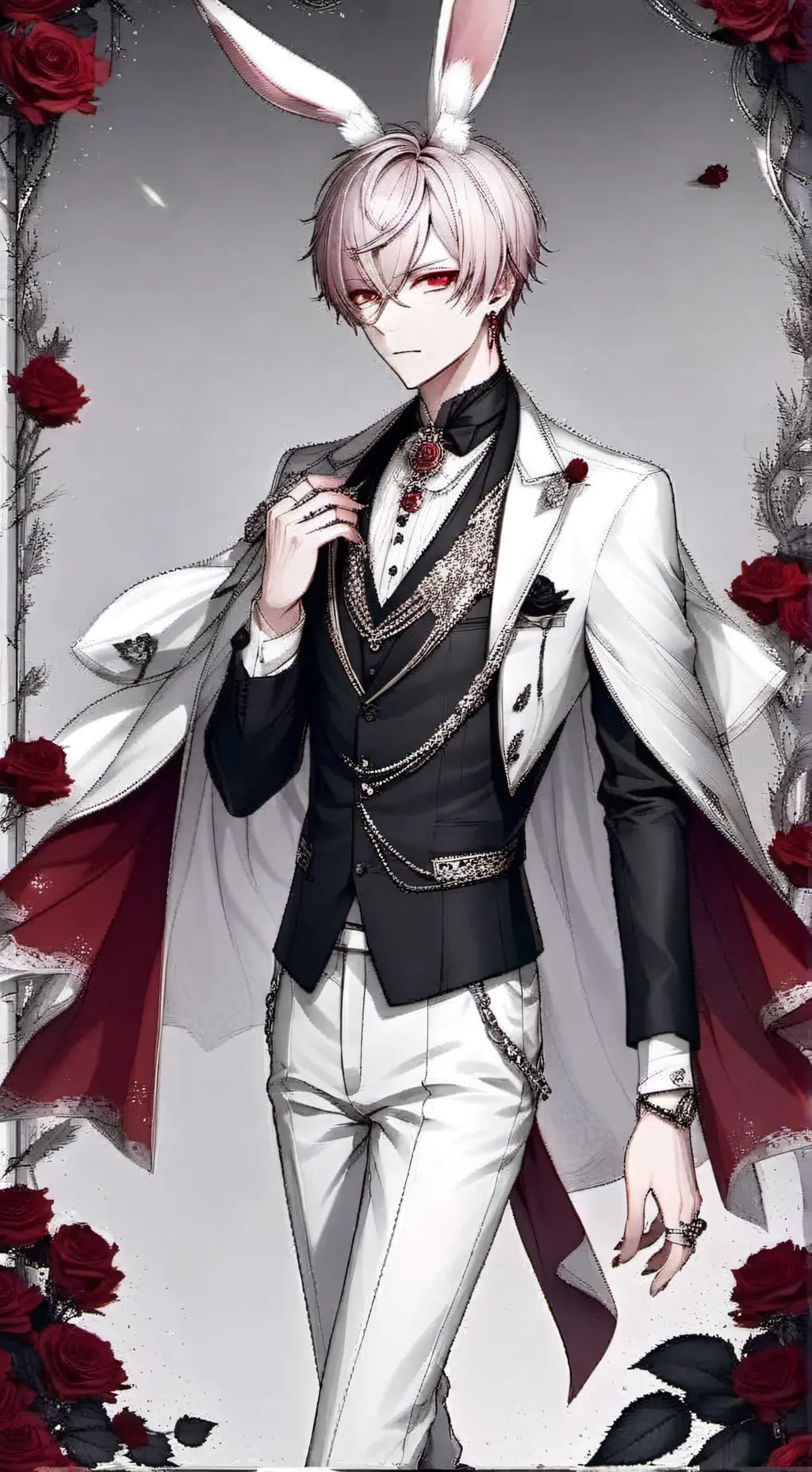 ai character: ꧁Kim꧂(bunny boy)  background