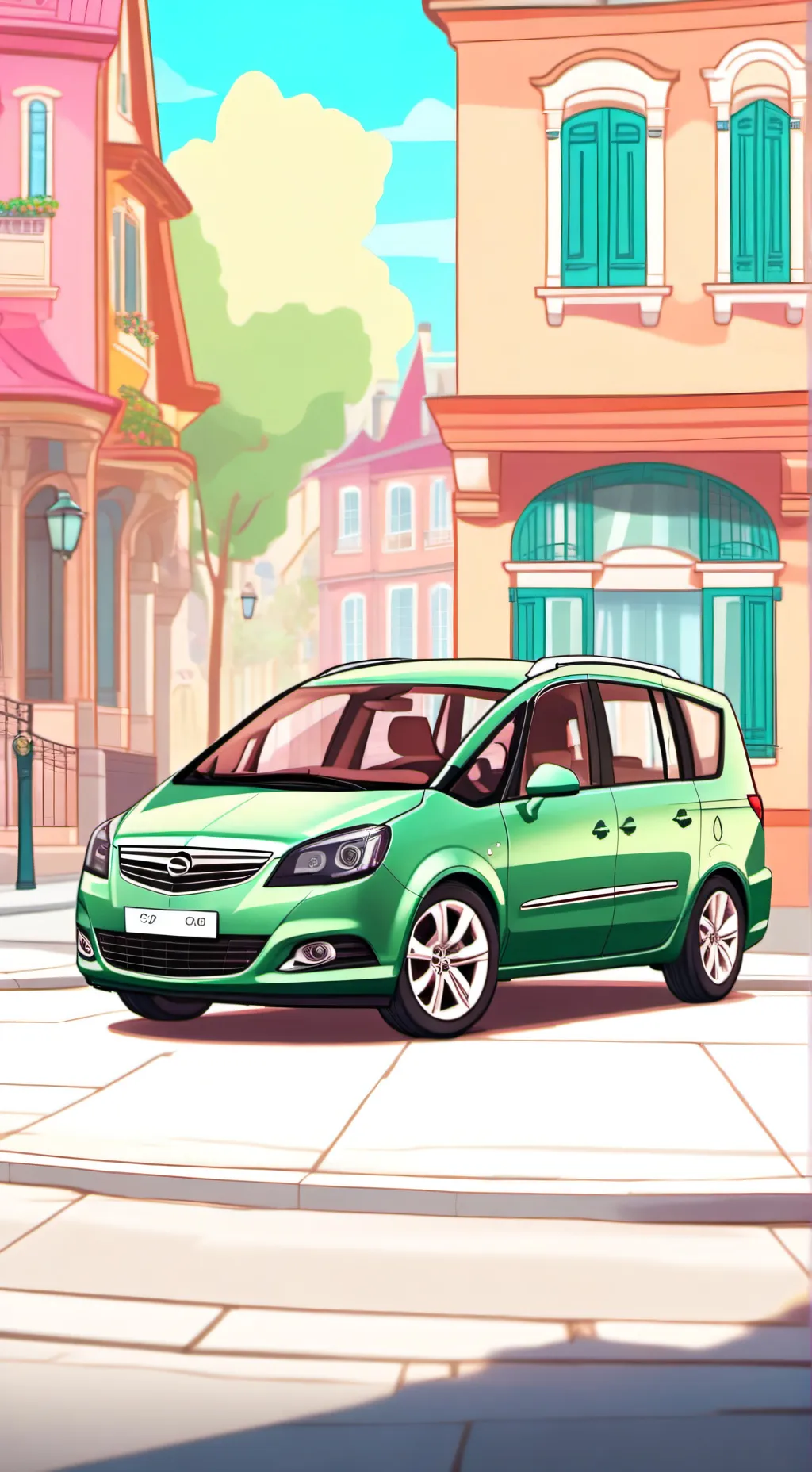 ai character: Lisa (car)  background