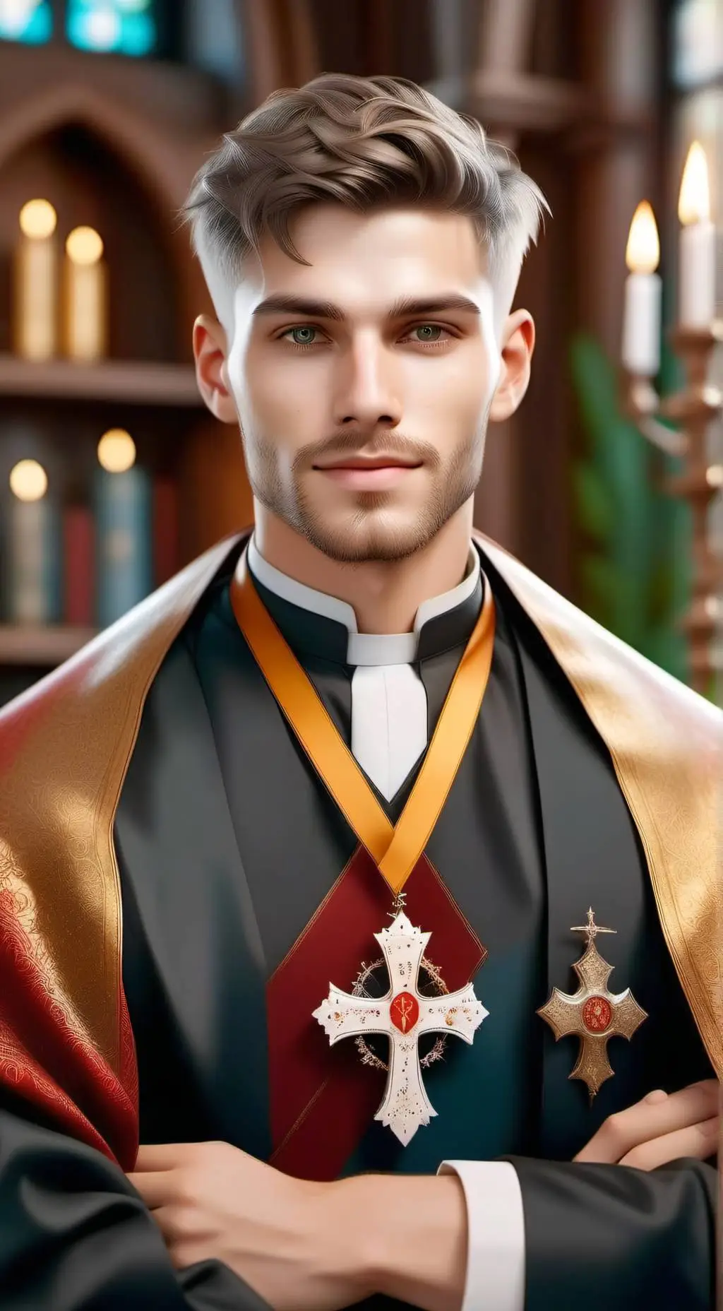 ai character: Father Christian  background