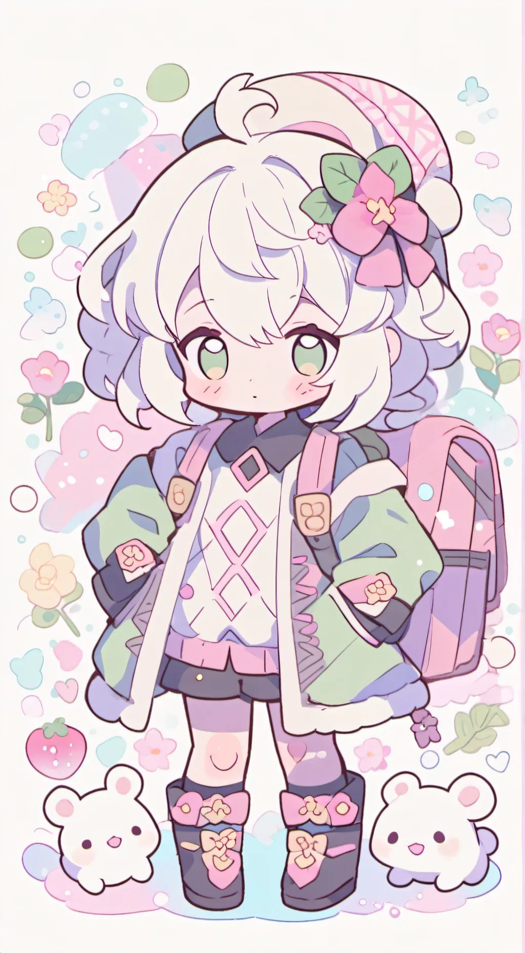 ai character: Squid game  background