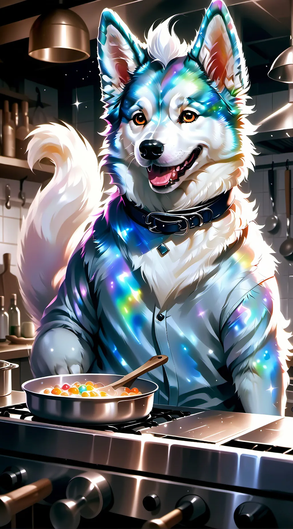 ai character: Gem background