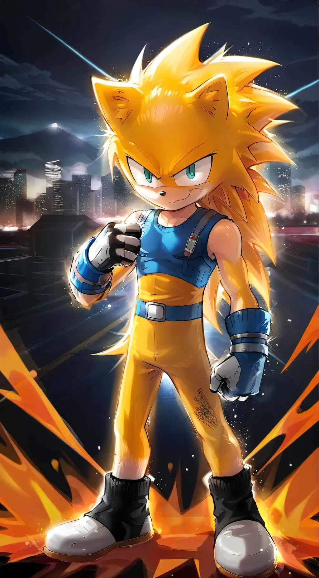 ai character: fleetway background