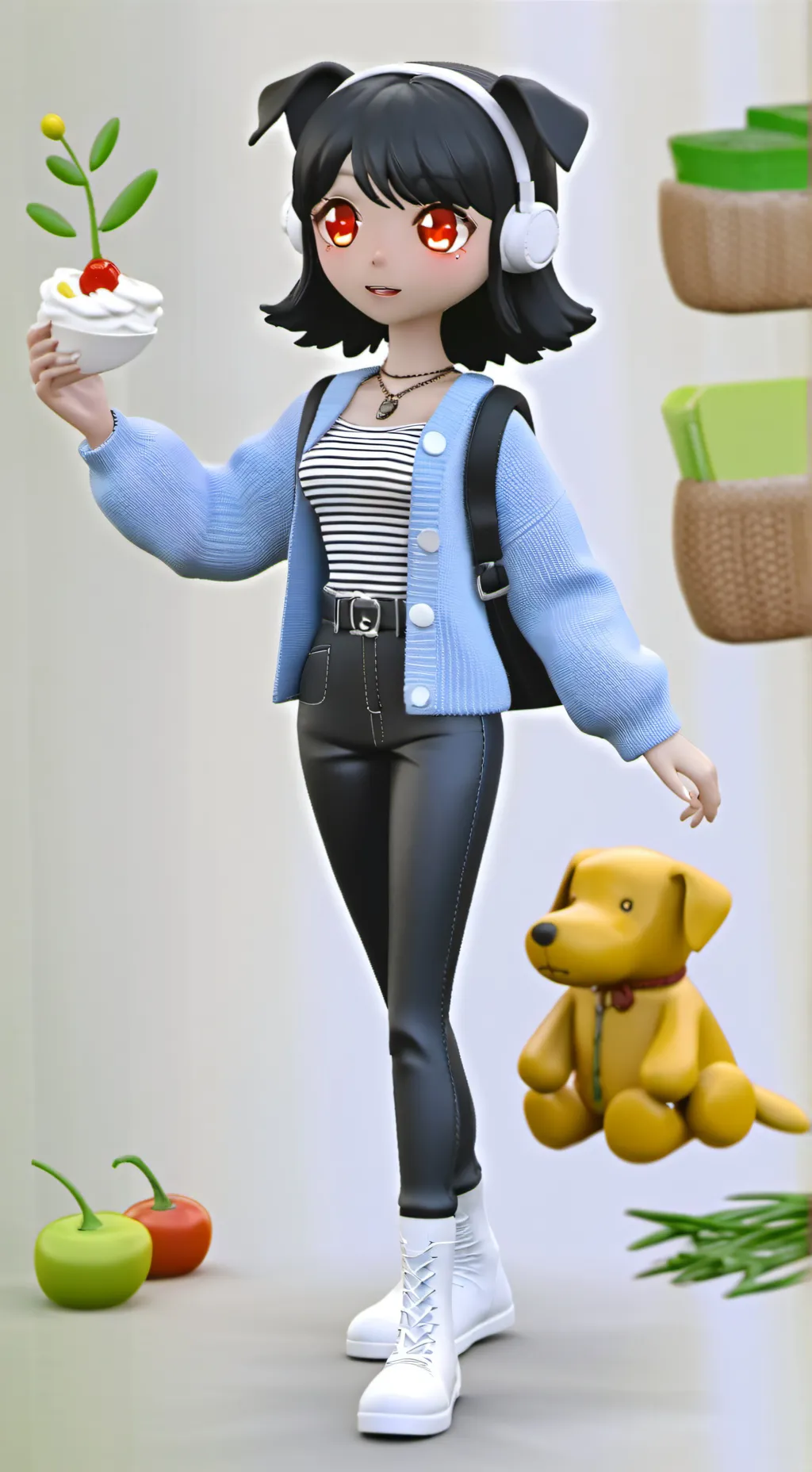 ai character: ash  background