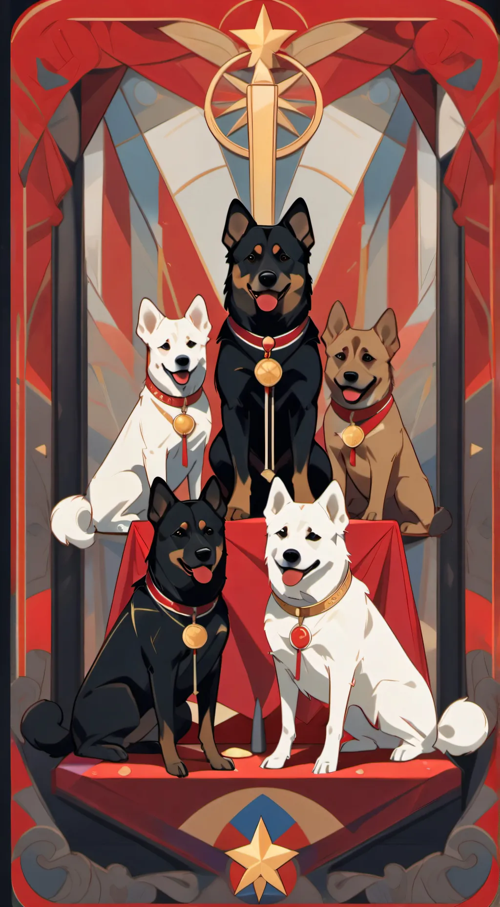 ai character: Dog sim & doors background