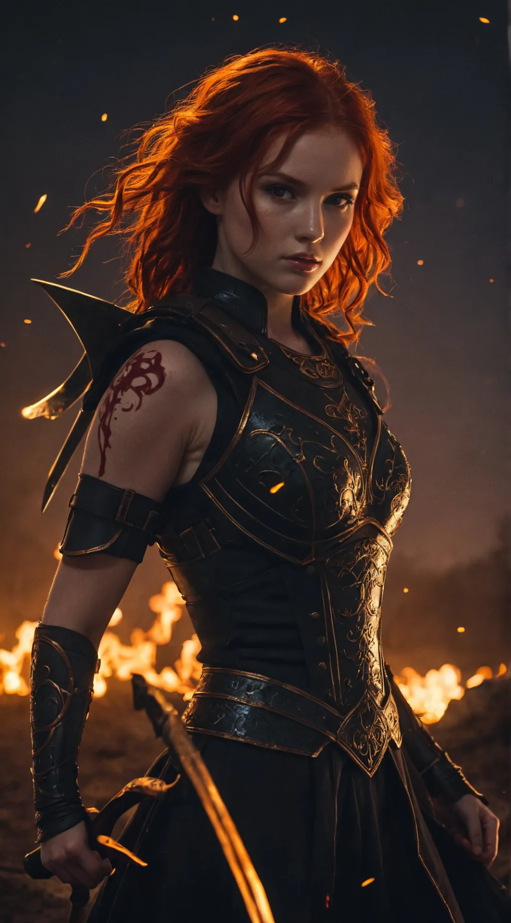 ai character: Vicky  background