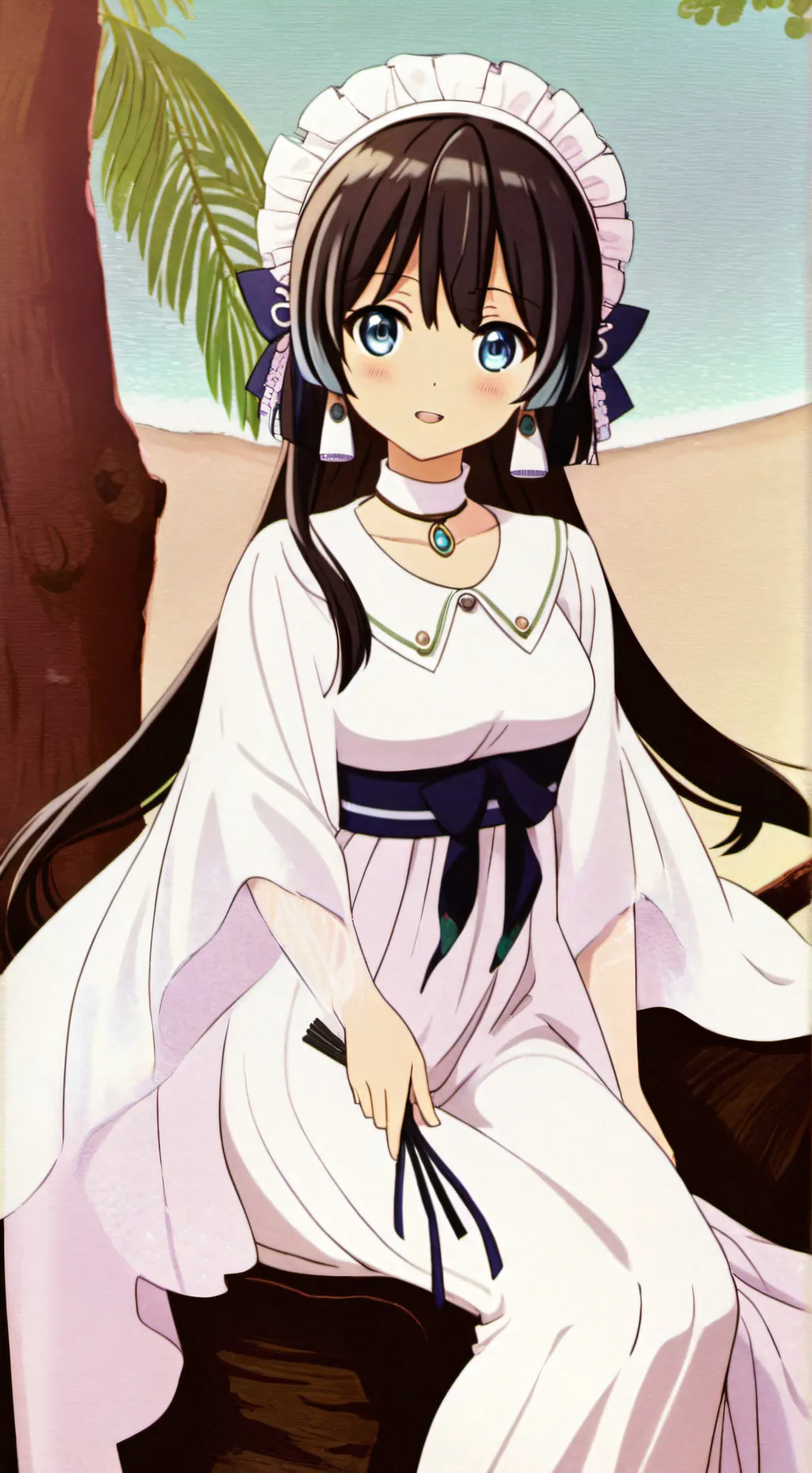 ai character: Summertime Hestia background