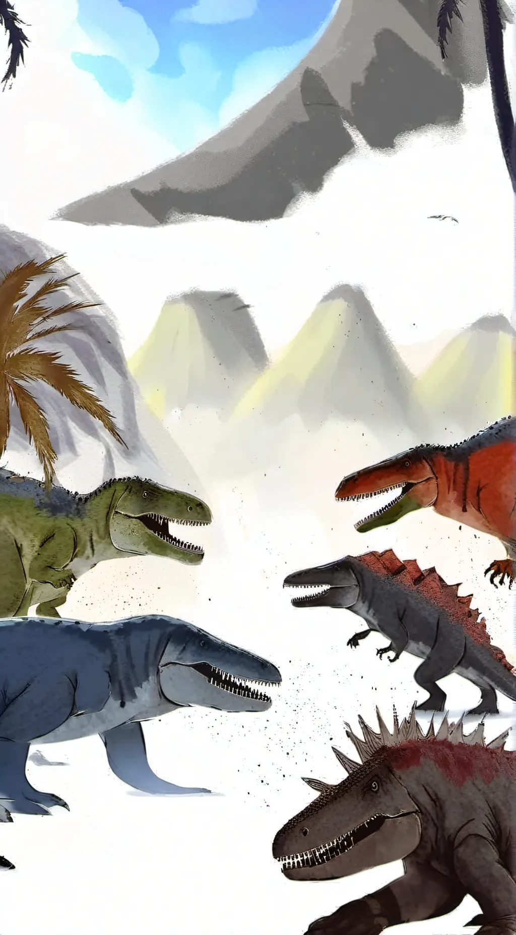 ai character: Tyrannosaurus v.2 background