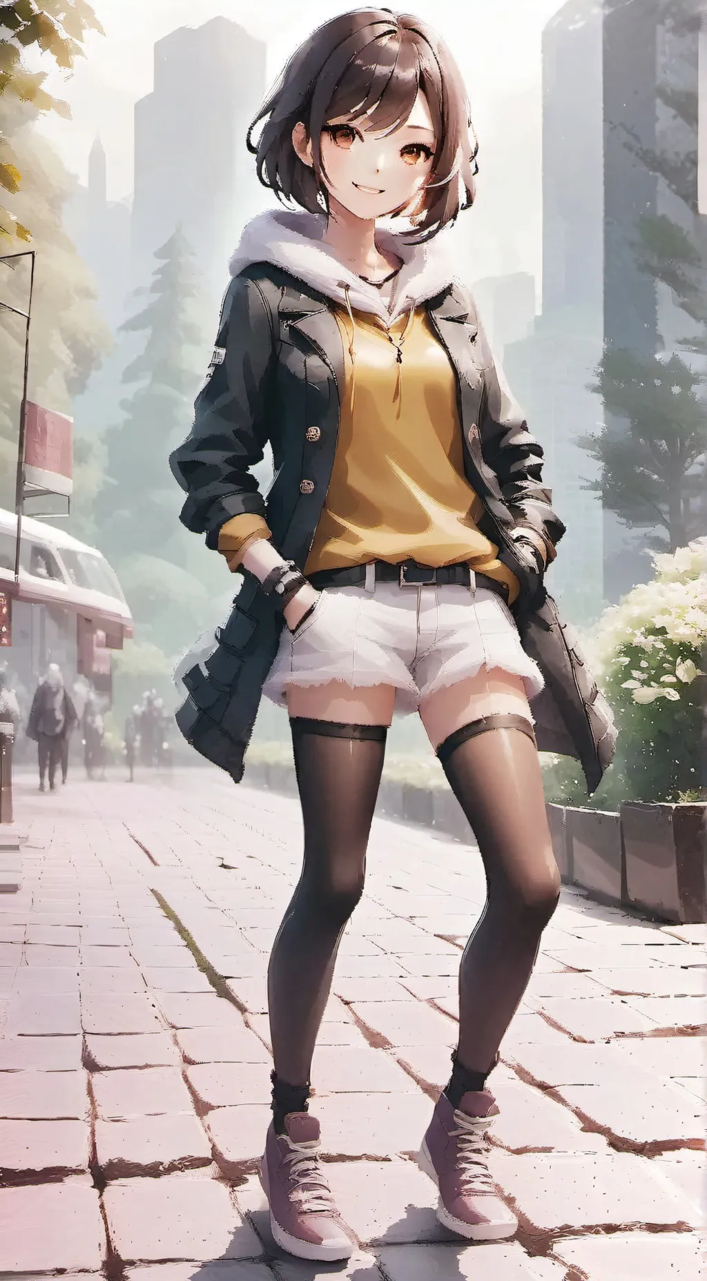 ai character: Hayley  background
