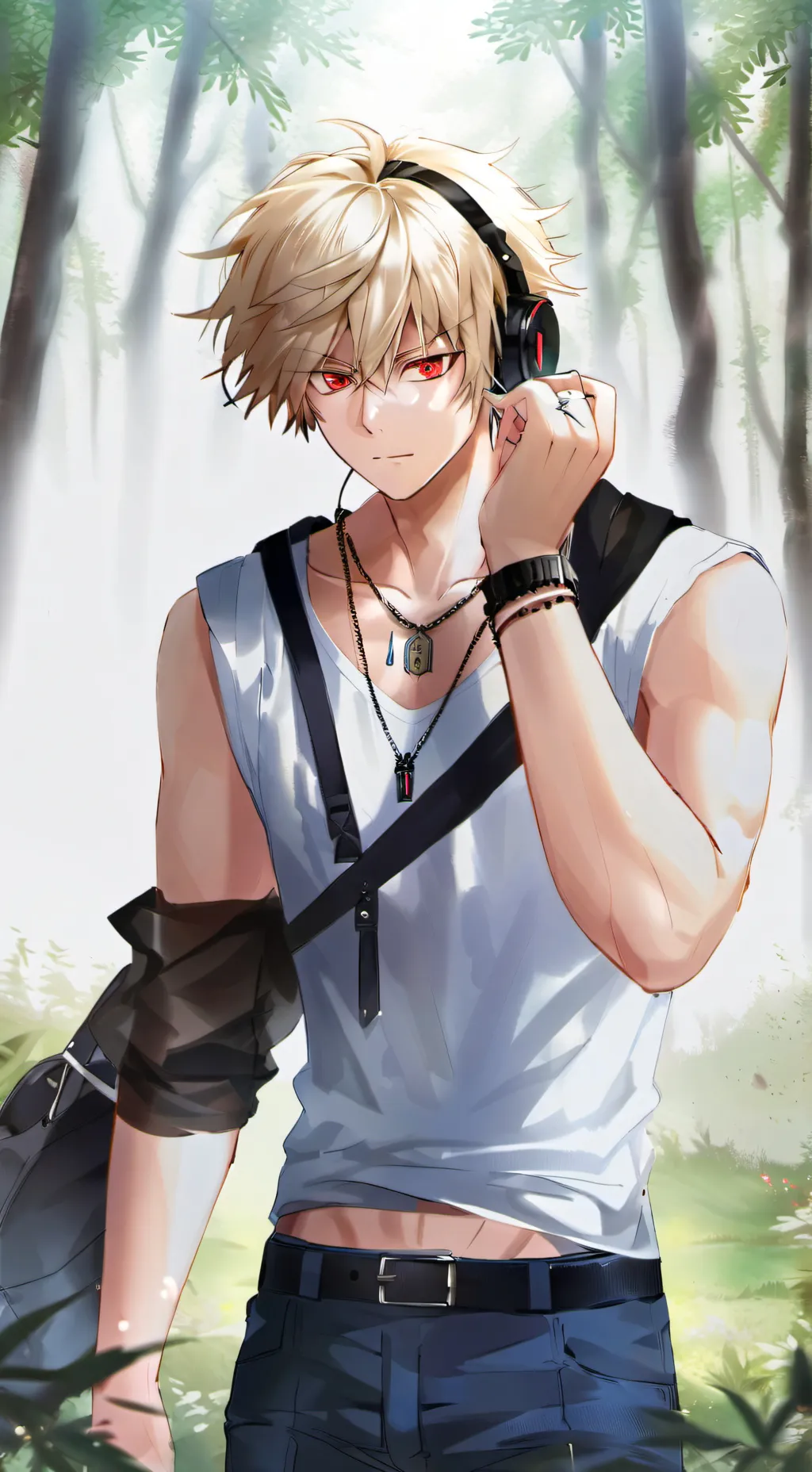 ai character: bakugo ur a wolf background