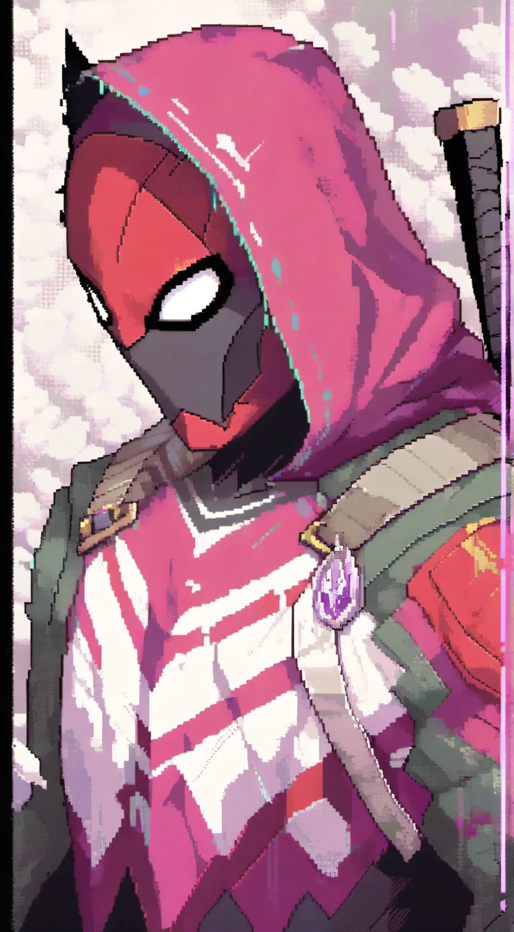 ai character: redhood in mha background