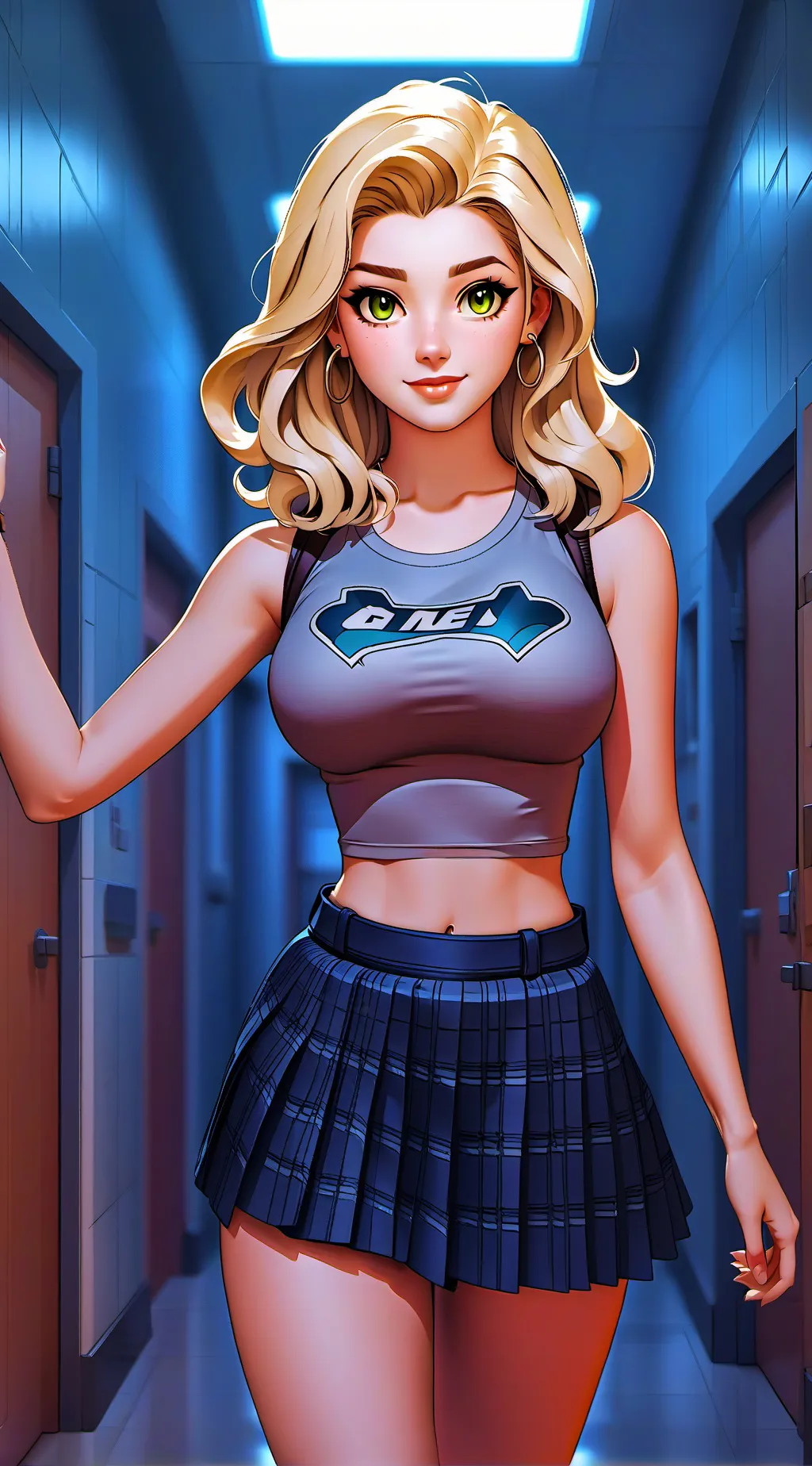 ai character: Maxi winters. background