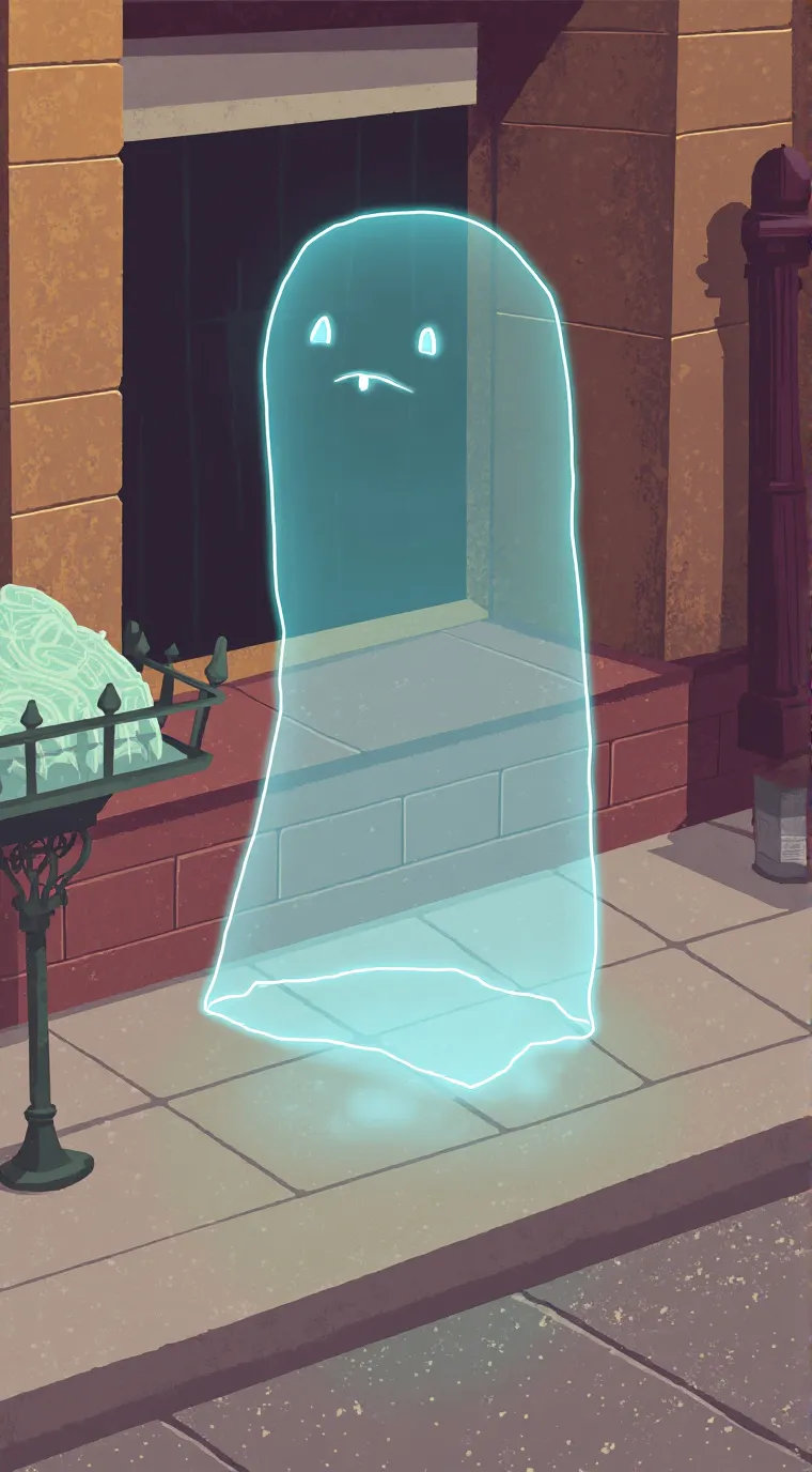 ai character: Ghost background
