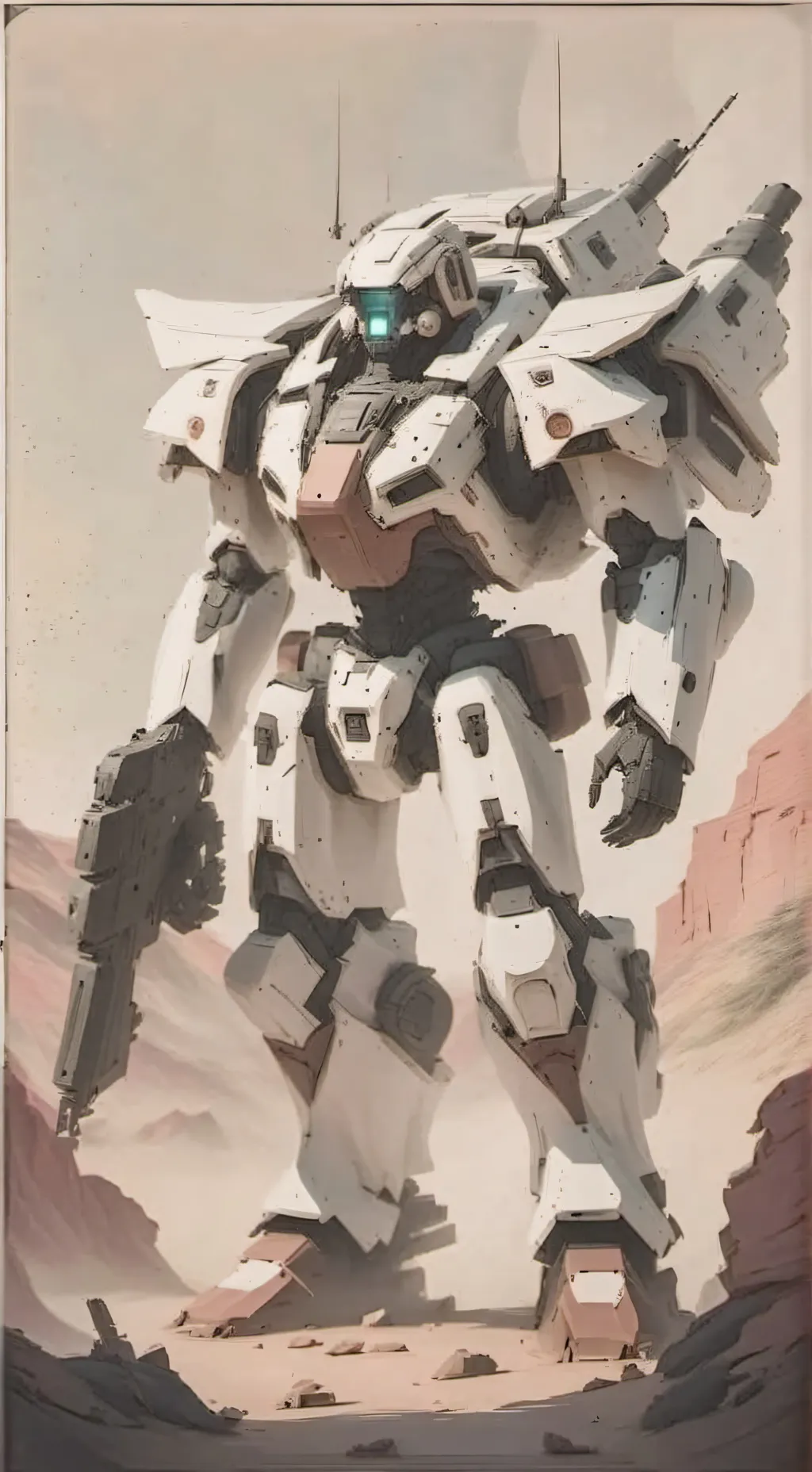 ai character: star mech background