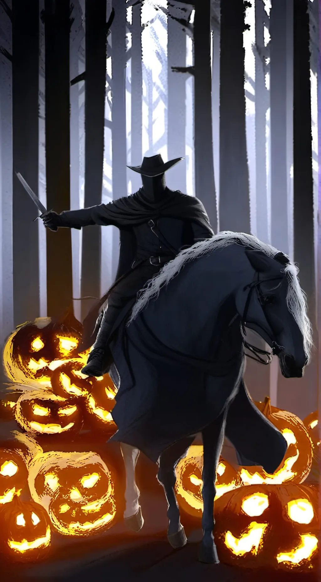 ai character: Headless Horseman background