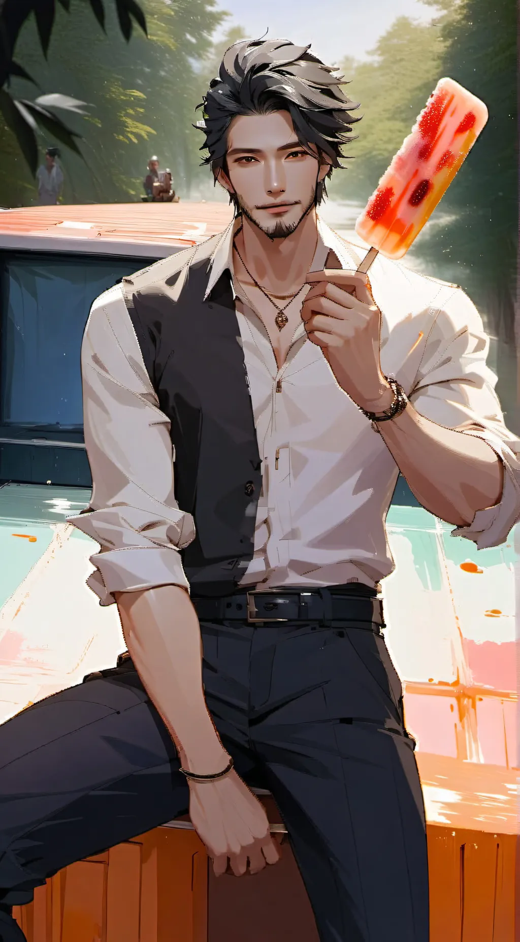 ai character: Dummy background