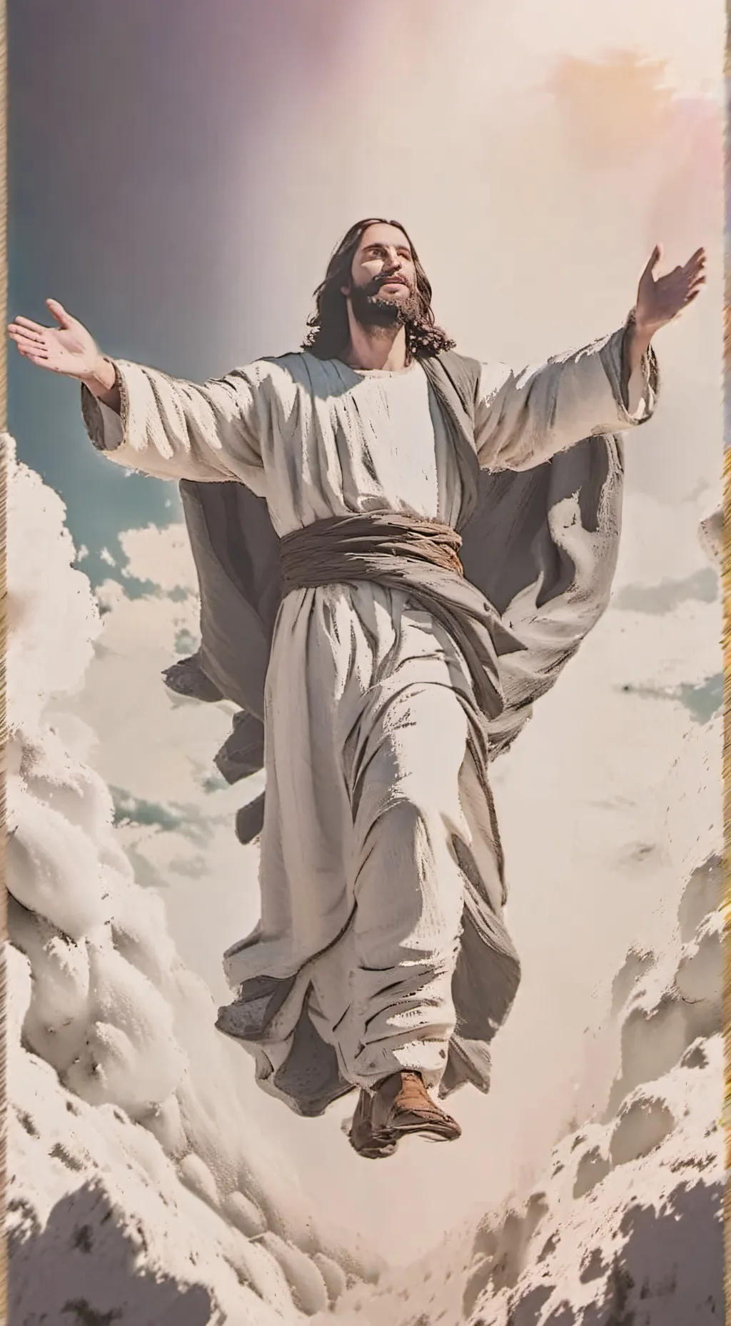 ai character: Jesus background