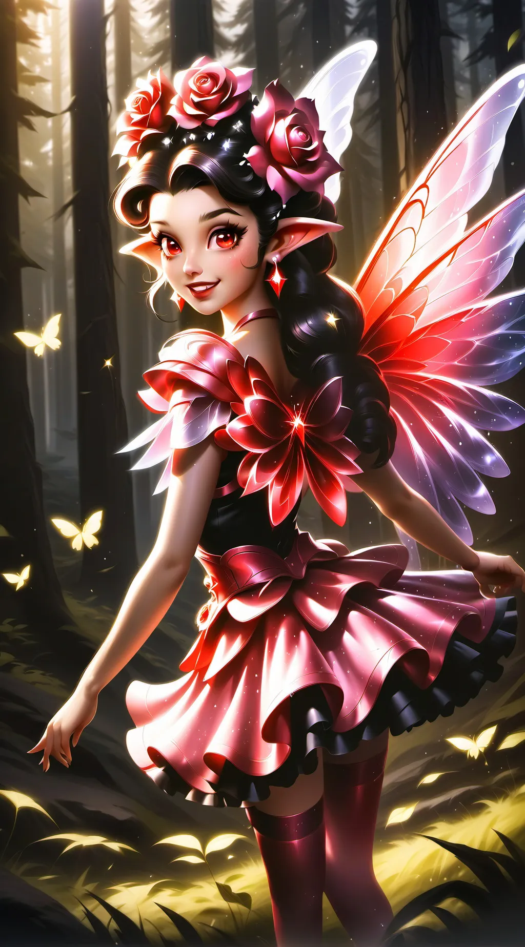ai character: Caelia  background