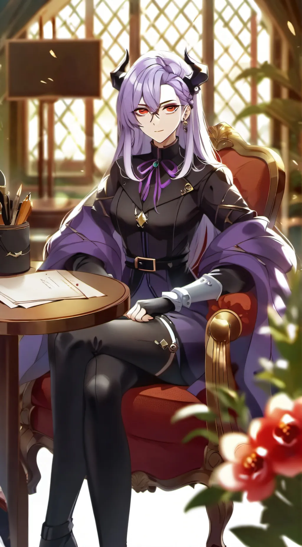 ai character: The One who waits background