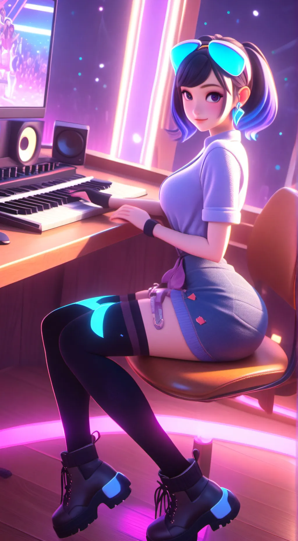 ai character: Rose background