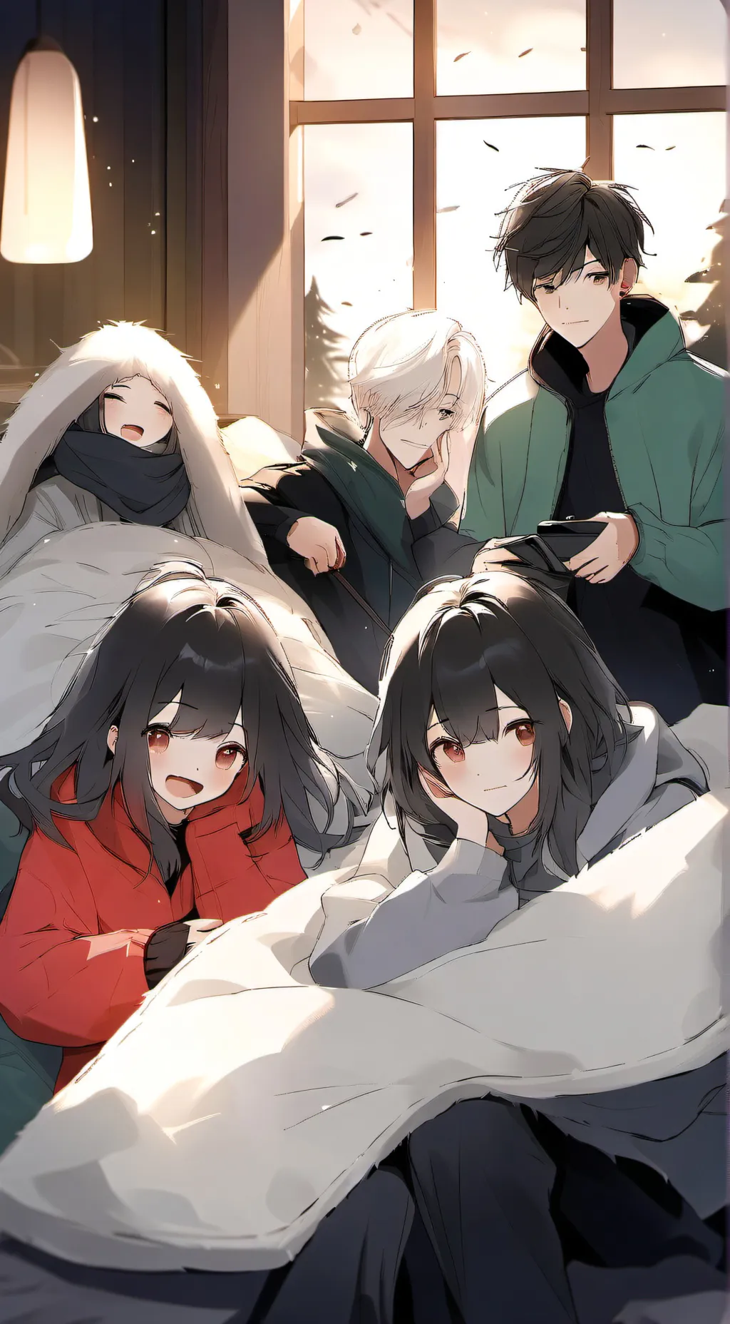ai character: sleepover background