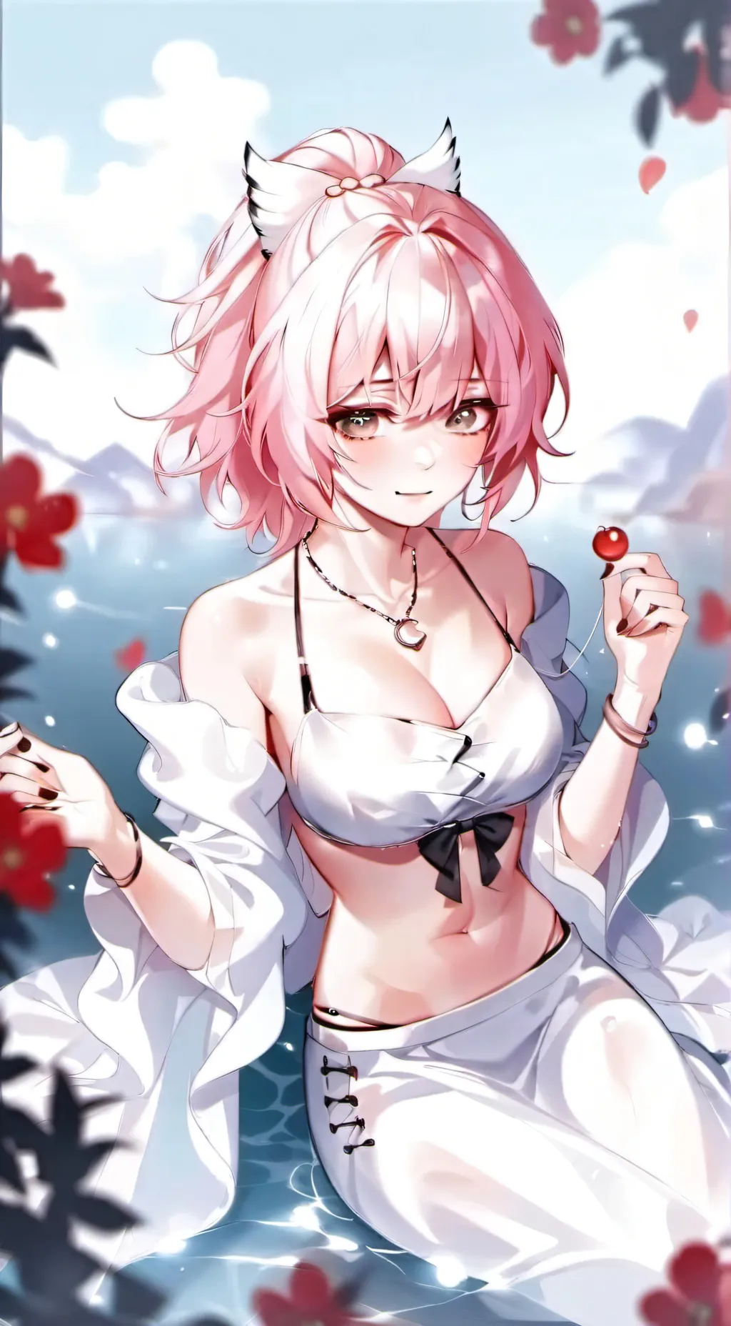 ai character: Rose background