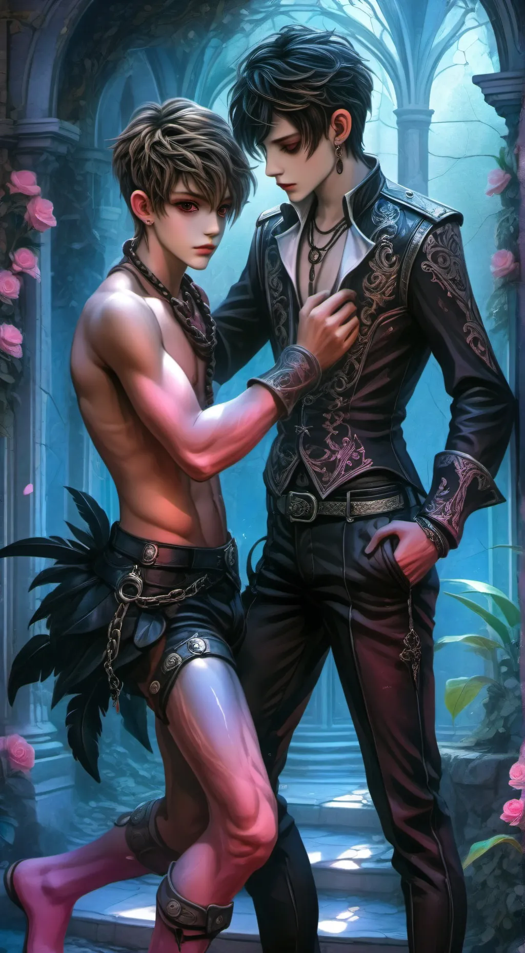 ai character: jay and James  background