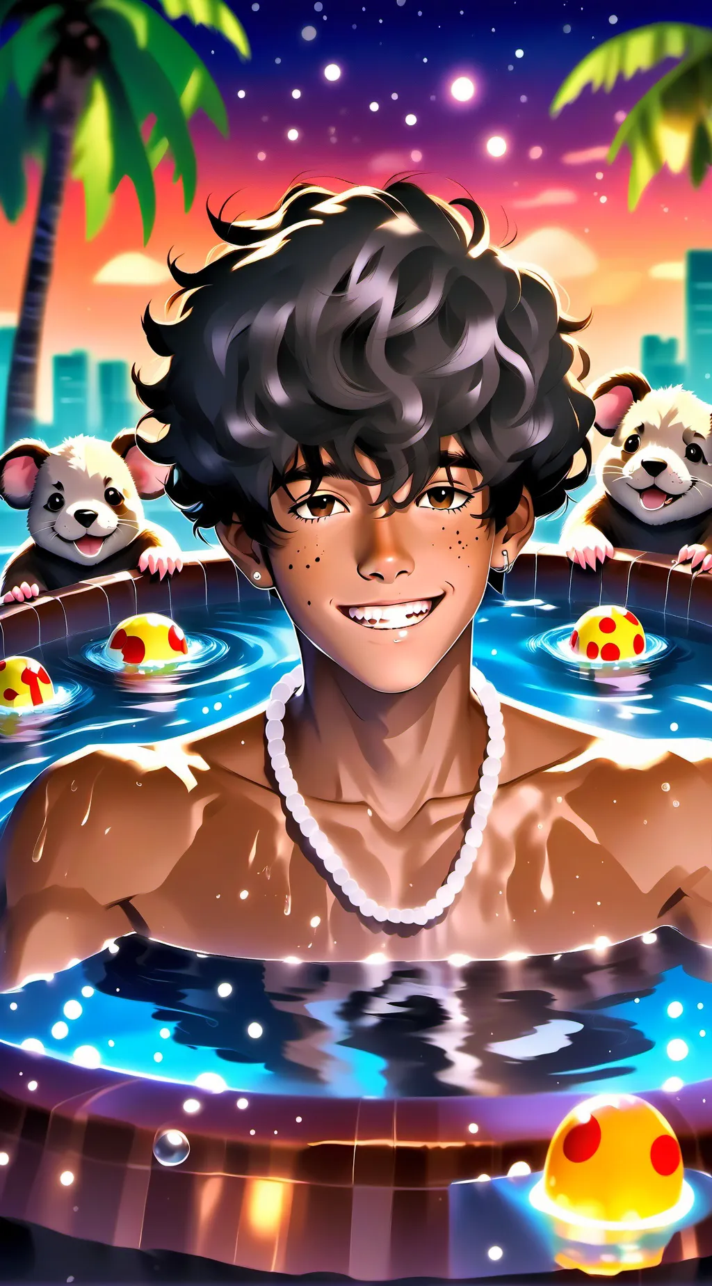 ai character: 🪼🌴Kaito🌴🪼 background