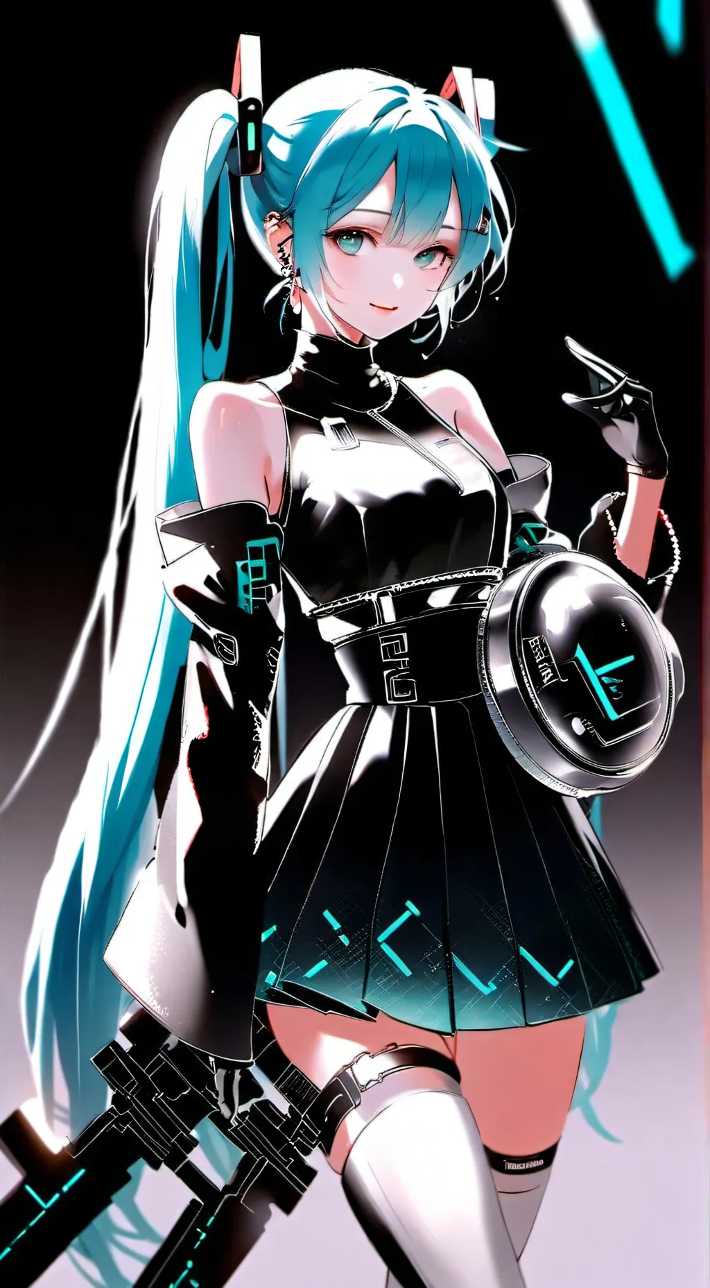 ai character: hatsune miku  background