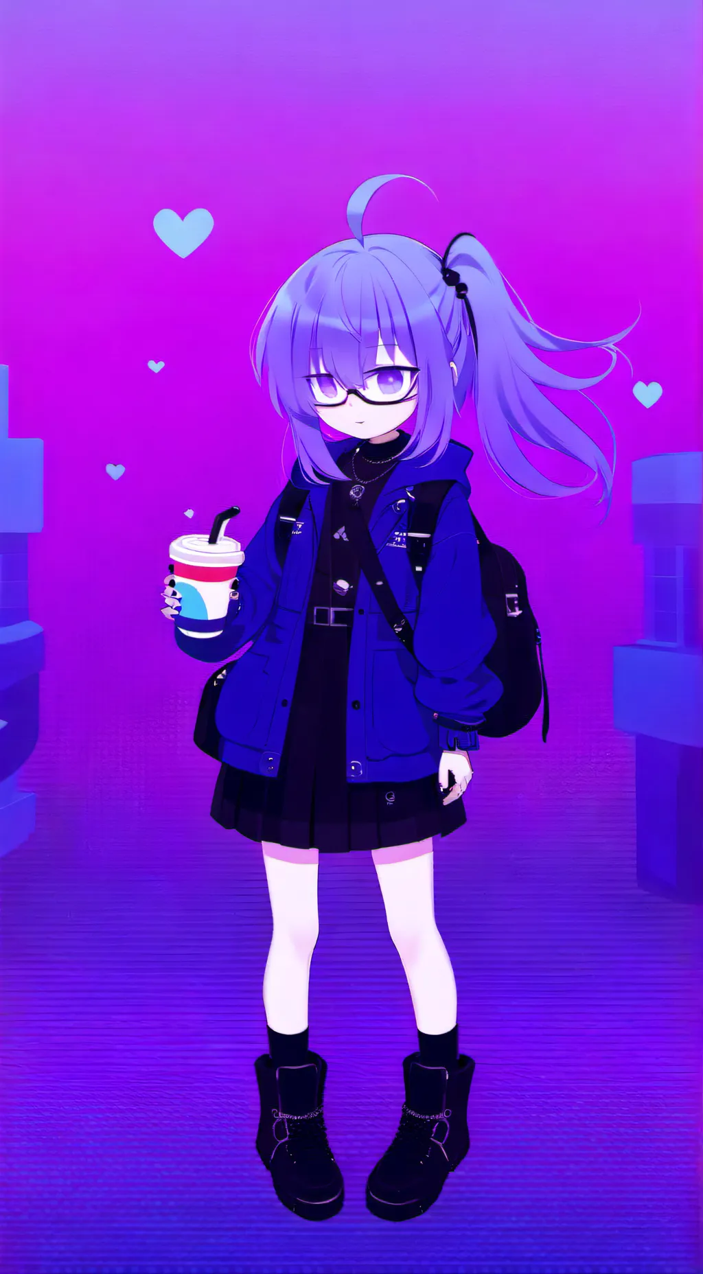 ai character: Dollx(gacha oc) background