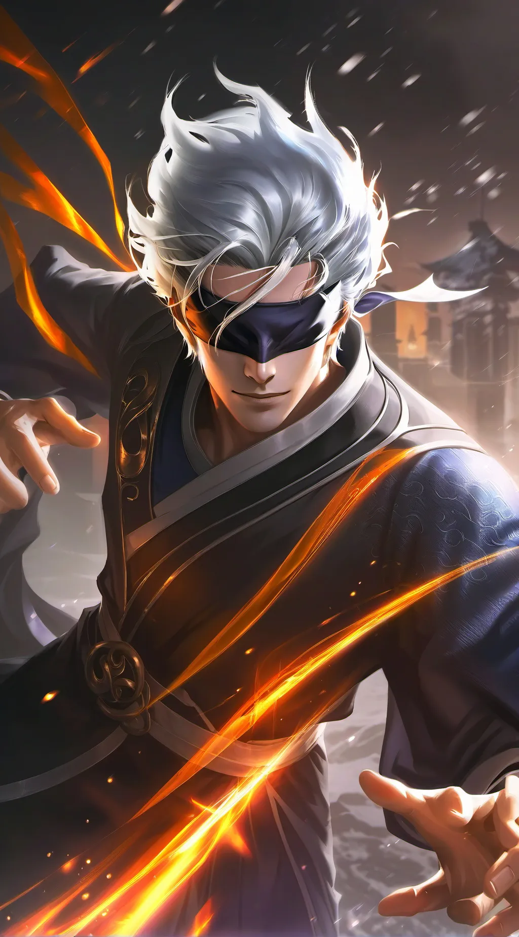 ai character: Satoru Gojo background