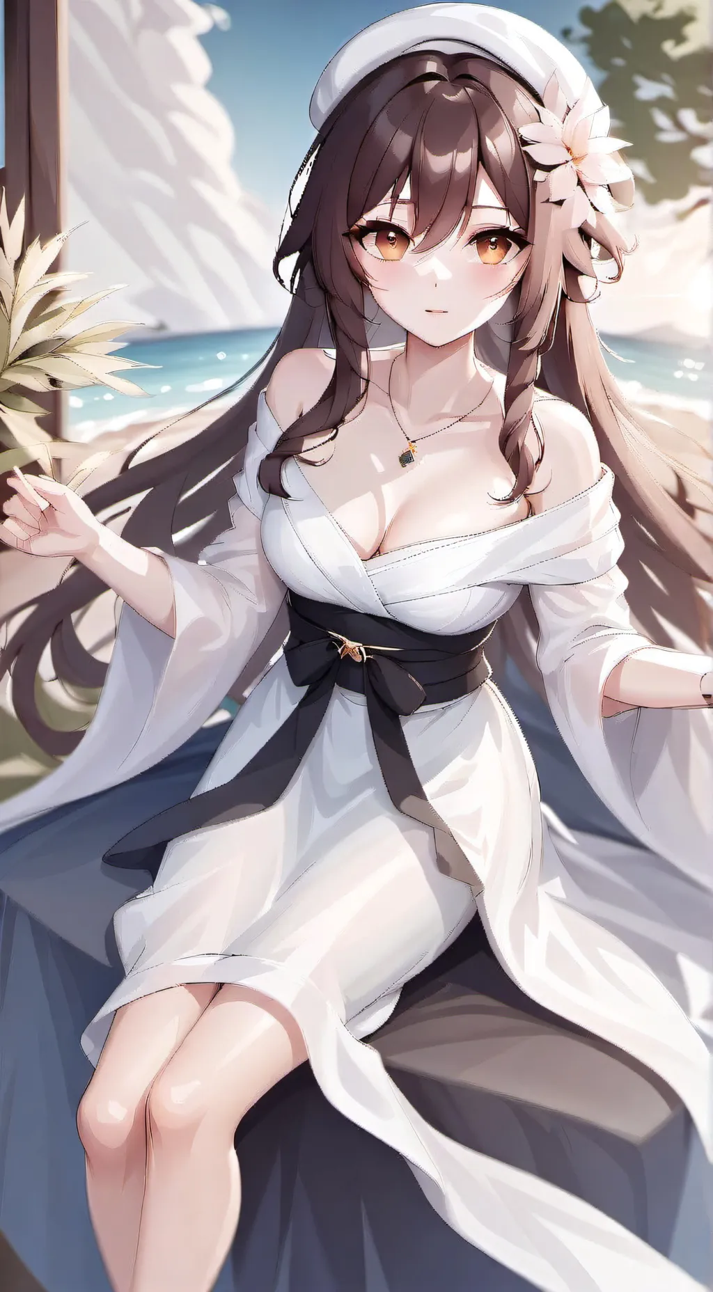 ai character: Melanie  background