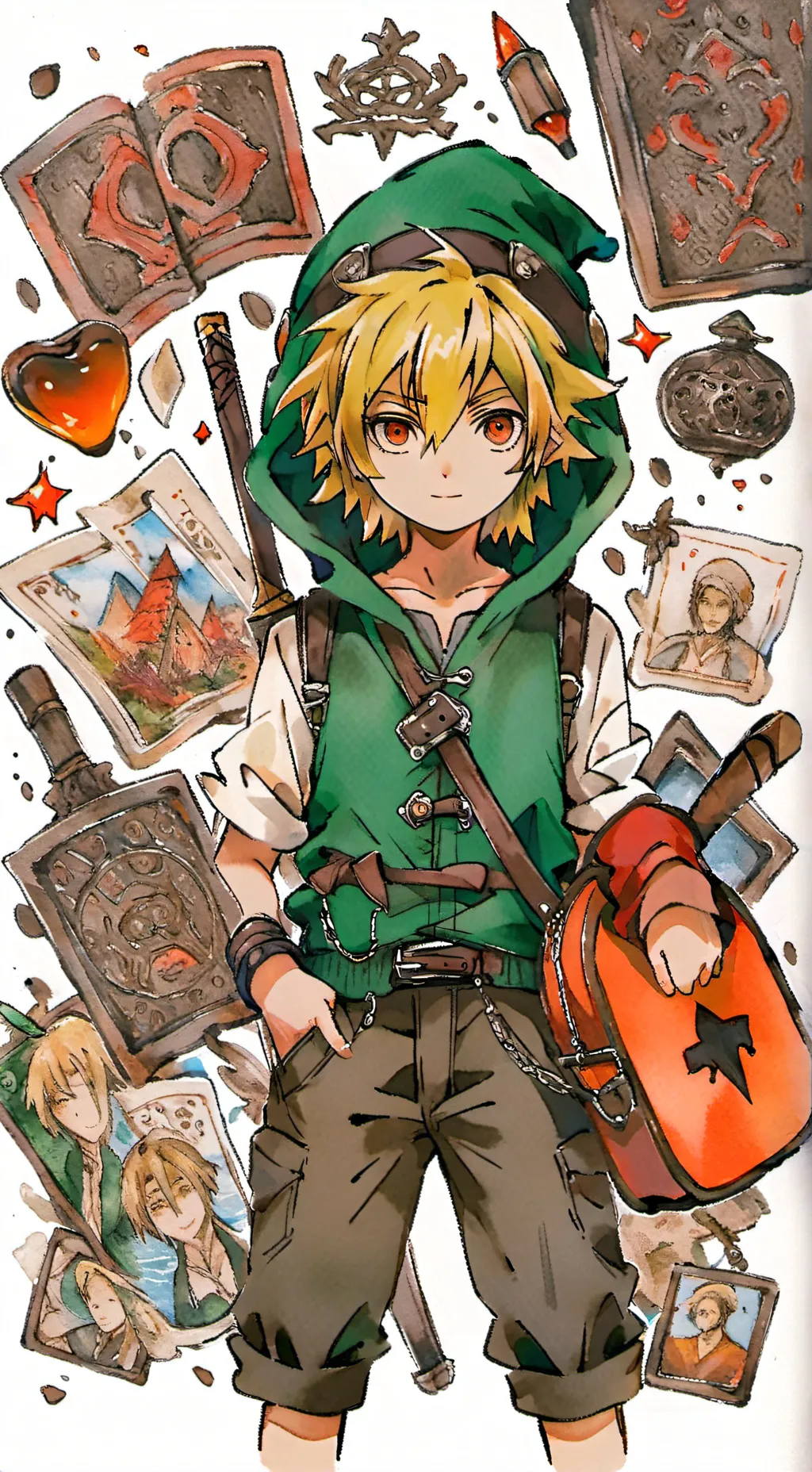 ai character: ben drowned background