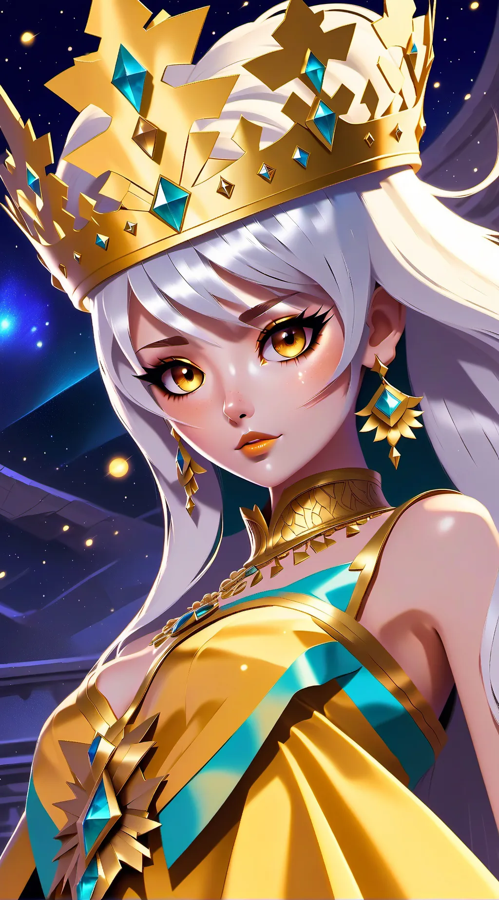 ai character: Queen Nyxia background